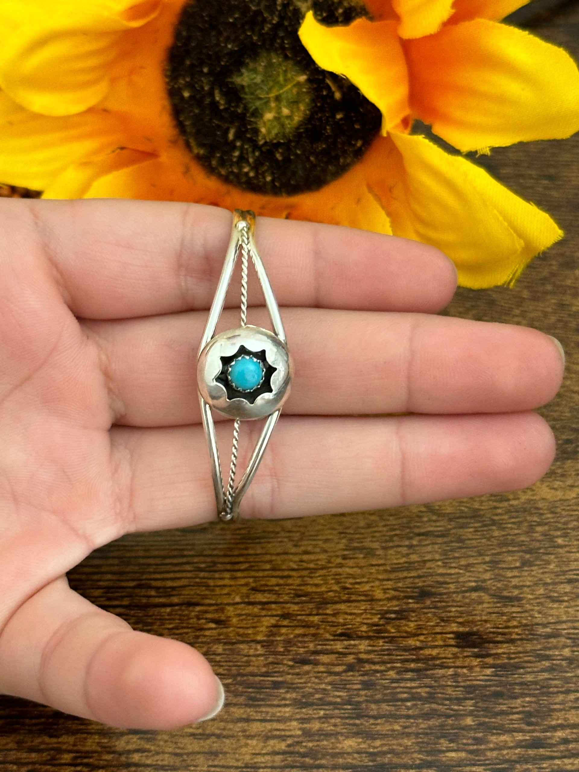 Navajo Made Sterling Silver Baby Cuff Bracelets