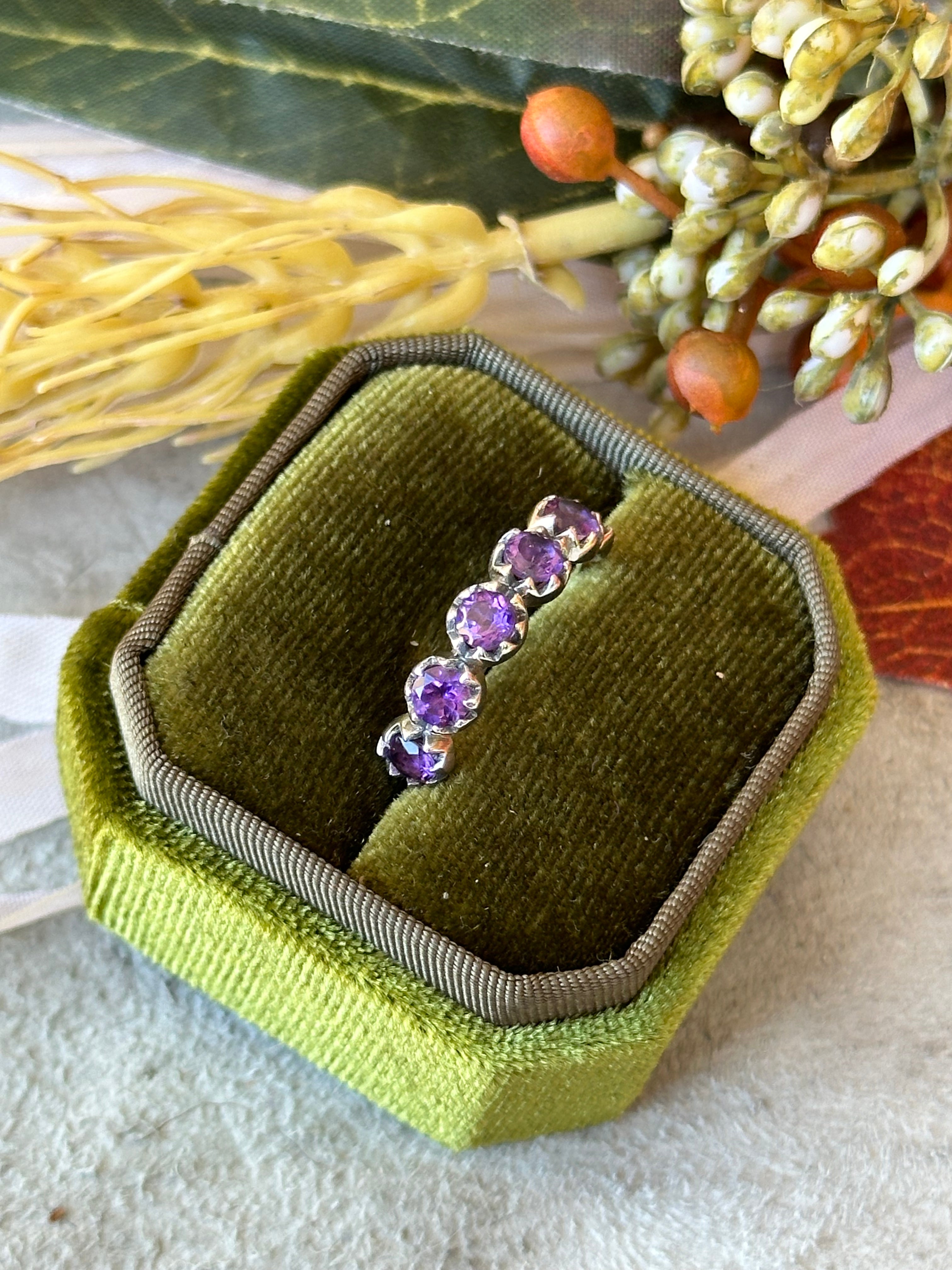 Southwest Handmade Amythyst & Sterling Silver Ring