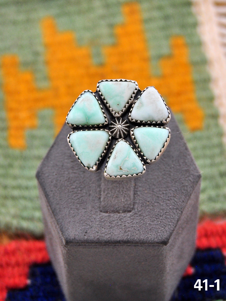Southwest Made Paloma & Sterling Silver Adjustable Ring