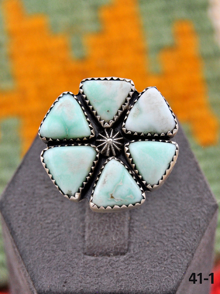 Southwest Made Paloma & Sterling Silver Adjustable Ring