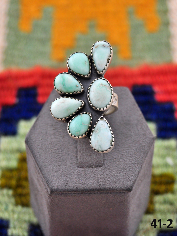 Southwest Made Paloma & Sterling Silver Adjustable Ring