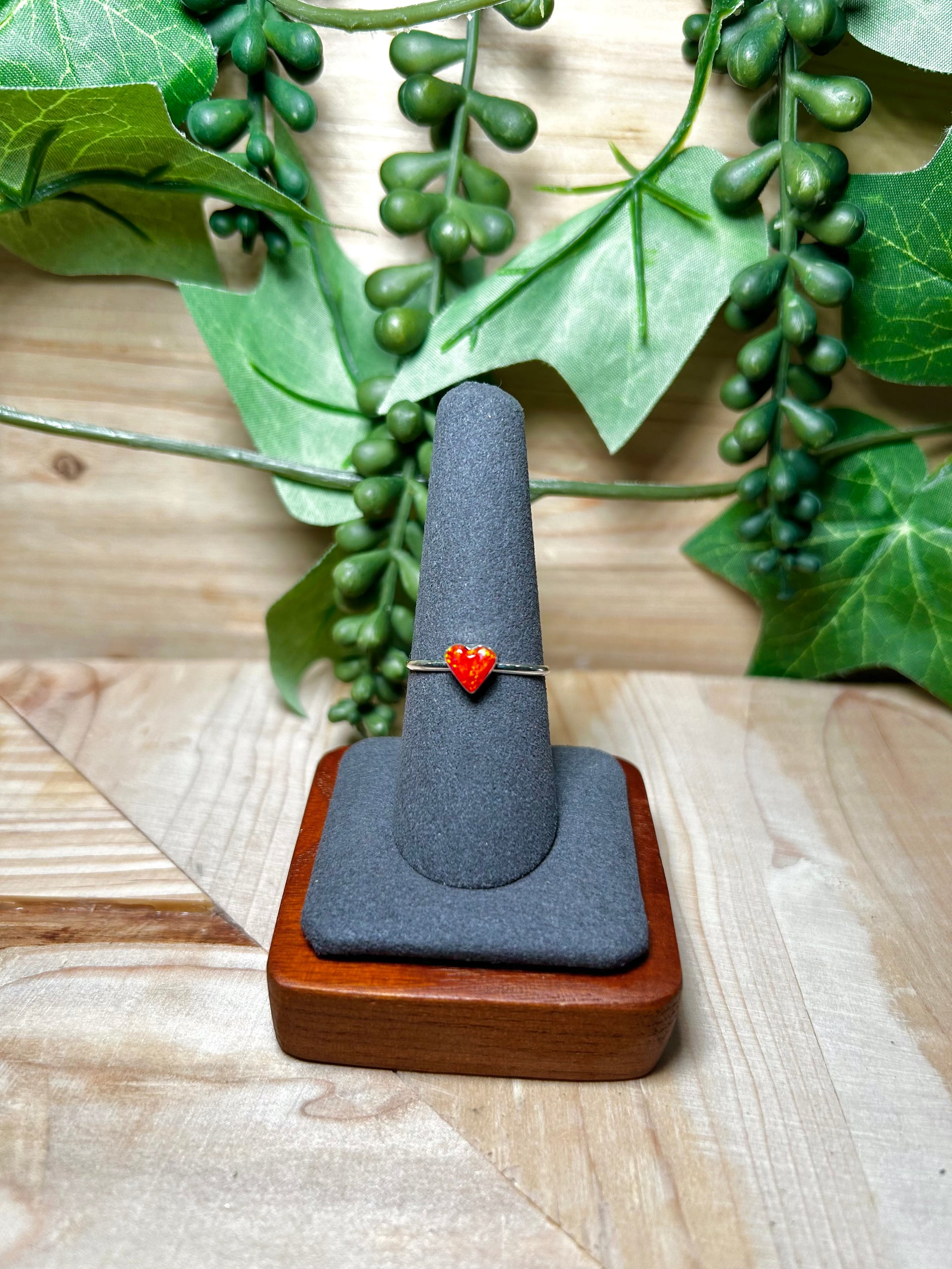 Navajo Made Opal & Sterling Silver Ring