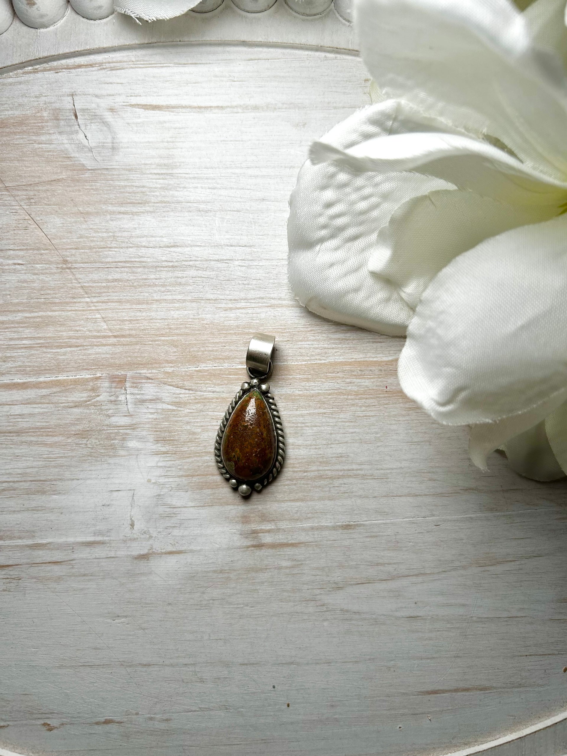 Zachariah David Evans Turquoise & Sterling Silver Pendant