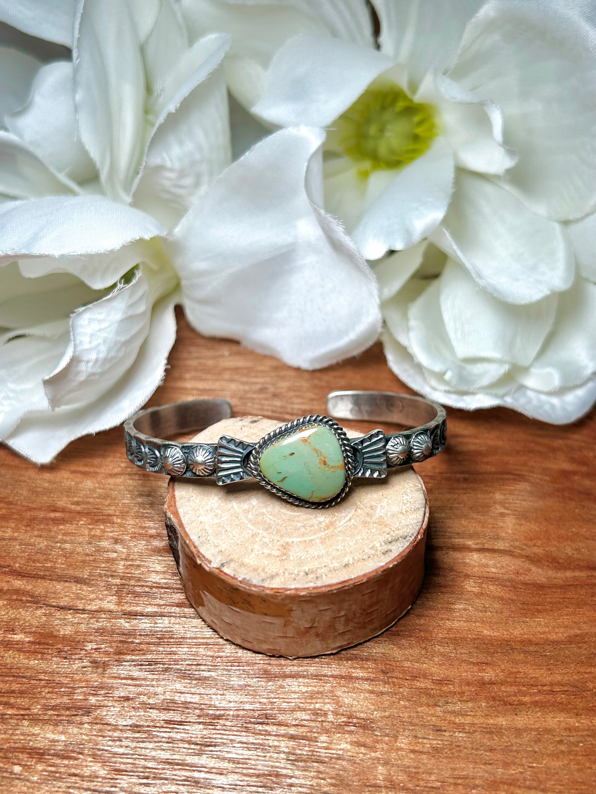 Kindale Billah Kingman Turquoise & Sterling Silver Cuff Bracelet