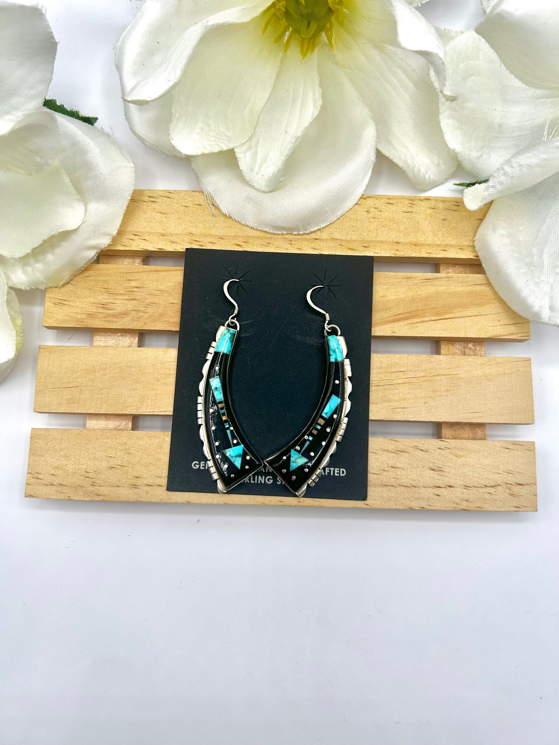 Ray Jack Multi Stone & Sterling Silver Hook Earrings