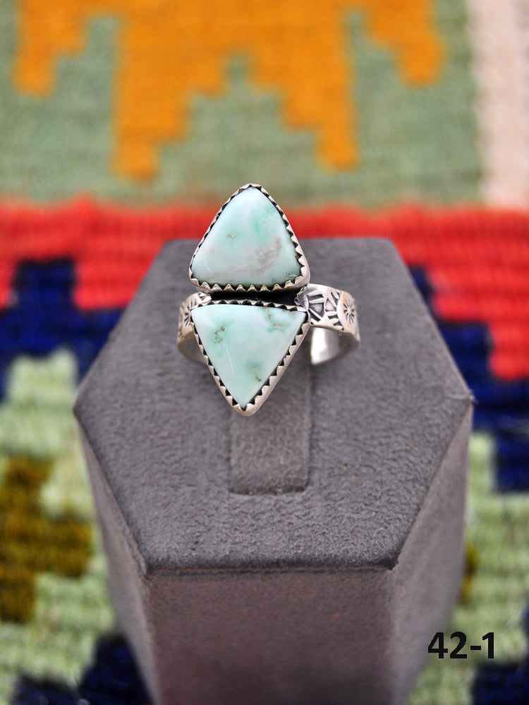 Southwest Made Paloma & Sterling Silver Adjustable Ring
