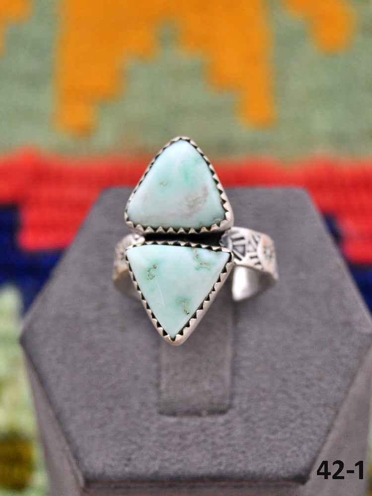 Southwest Made Paloma & Sterling Silver Adjustable Ring