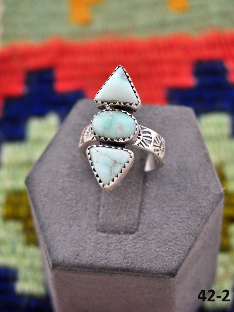 Southwest Made Paloma & Sterling Silver Adjustable Ring