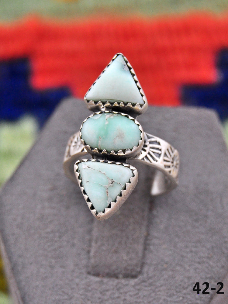Southwest Made Paloma & Sterling Silver Adjustable Ring