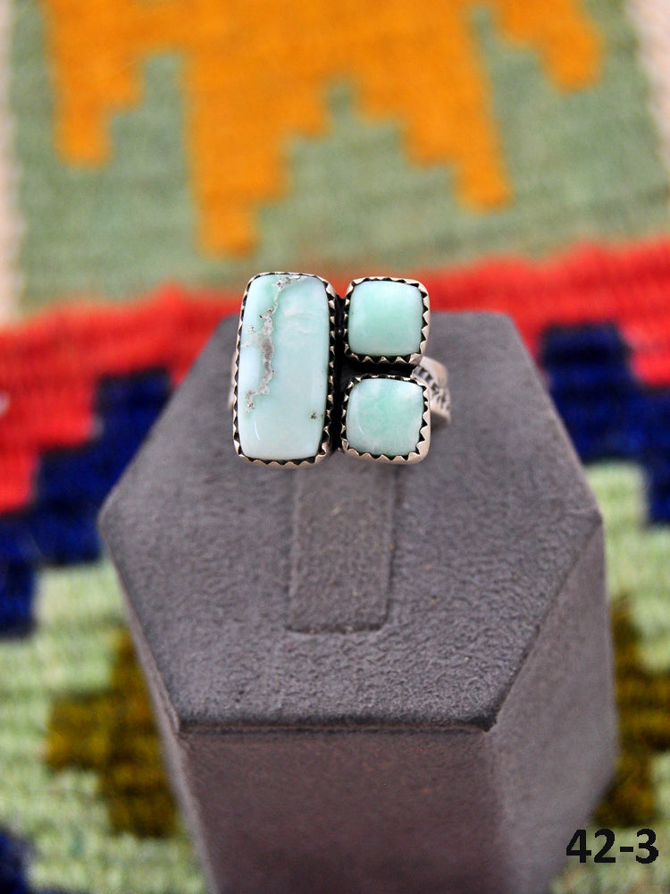 Southwest Made Paloma & Sterling Silver Adjustable Ring