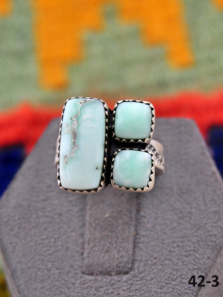 Southwest Made Paloma & Sterling Silver Adjustable Ring