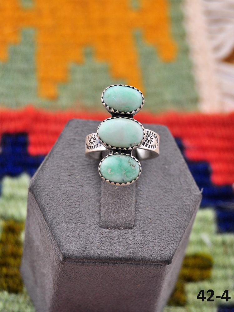 Southwest Made Paloma & Sterling Silver Adjustable Ring