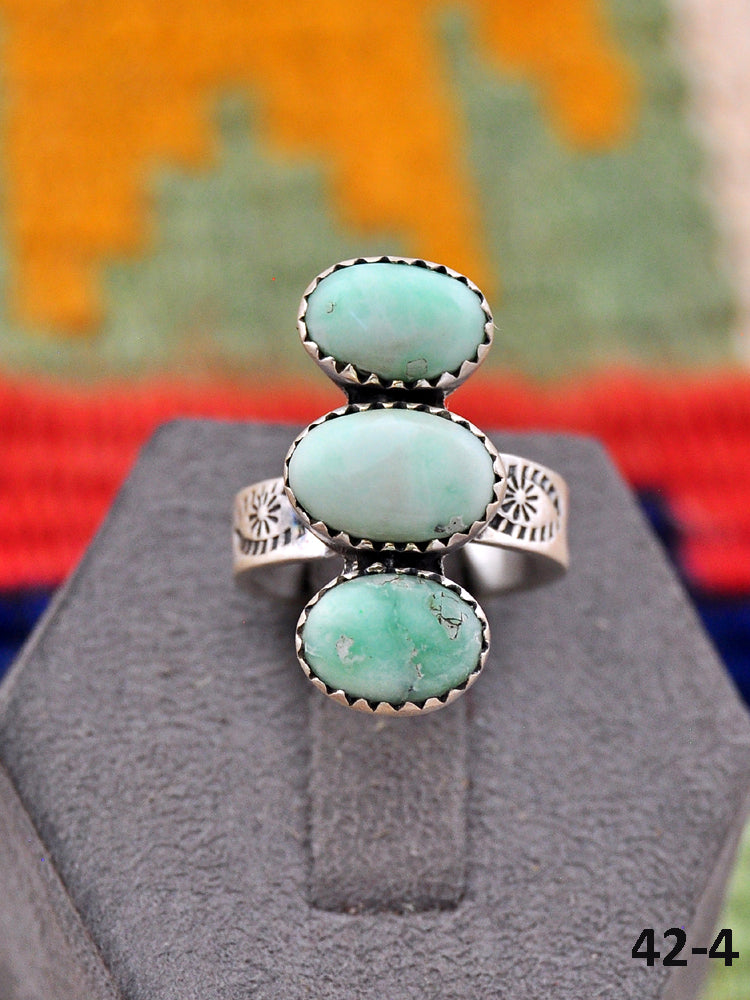 Southwest Made Paloma & Sterling Silver Adjustable Ring
