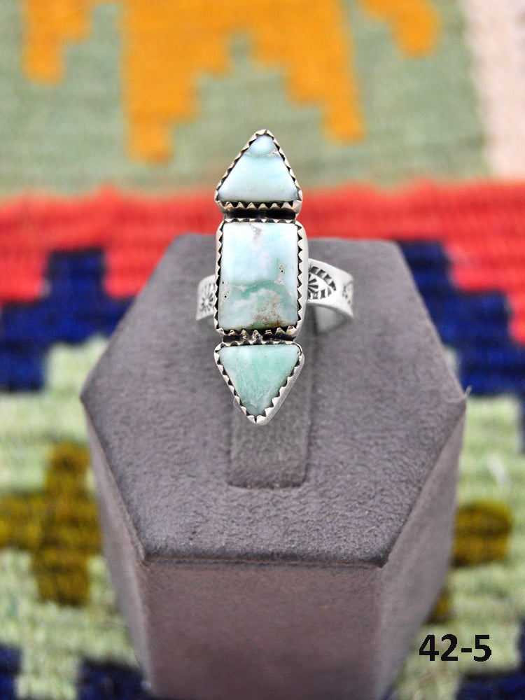 Southwest Made Paloma & Sterling Silver Adjustable Ring