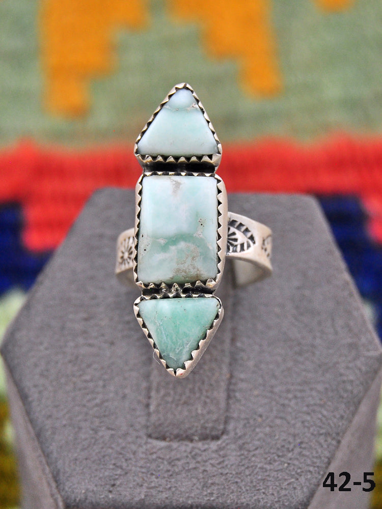Southwest Made Paloma & Sterling Silver Adjustable Ring