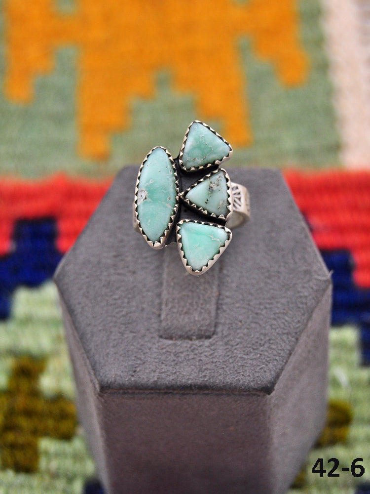 Southwest Made Paloma & Sterling Silver Adjustable Ring