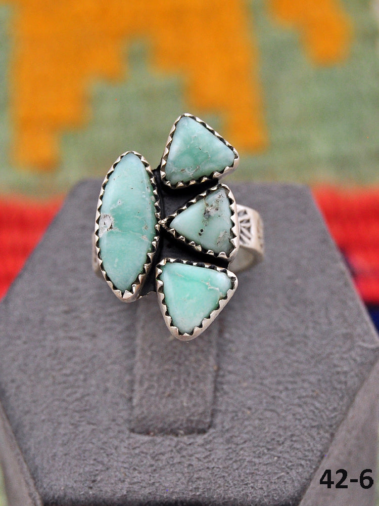 Southwest Made Paloma & Sterling Silver Adjustable Ring