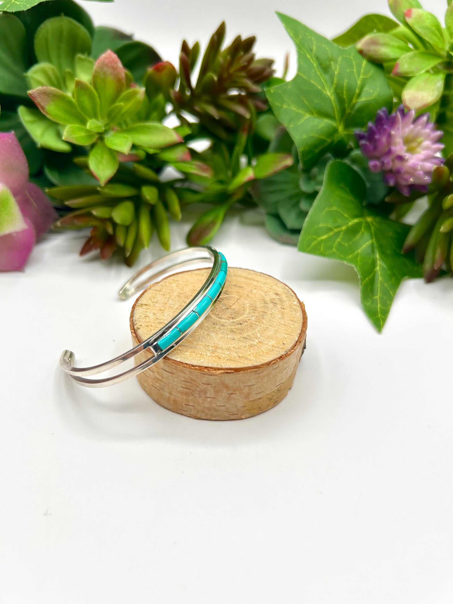 Anson Wallance Kingman Turquoise & Sterling Silver Cuff Bracelet