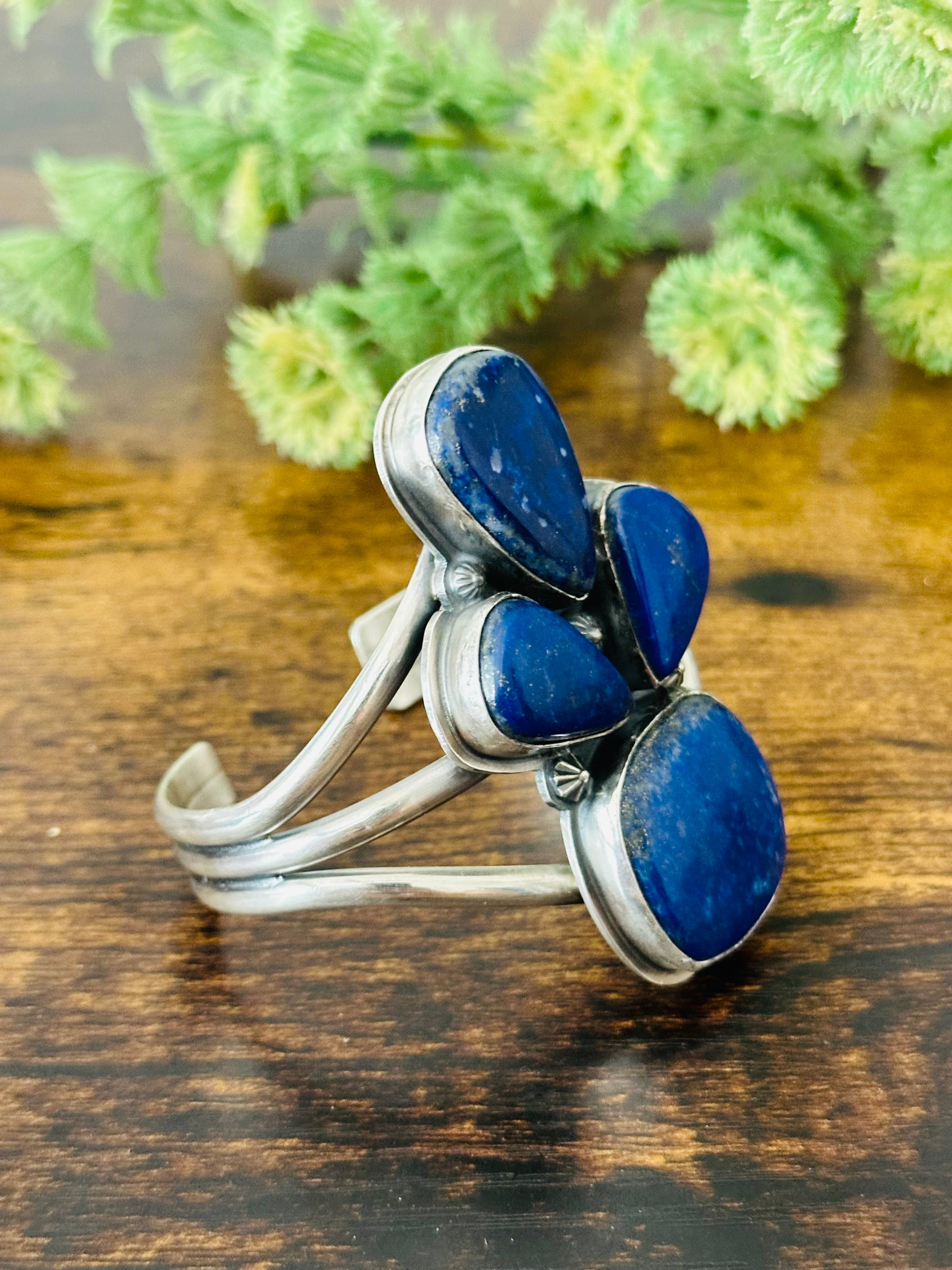 Boyd Ashley Lapis & Sterling Silver Cuff Bracelet