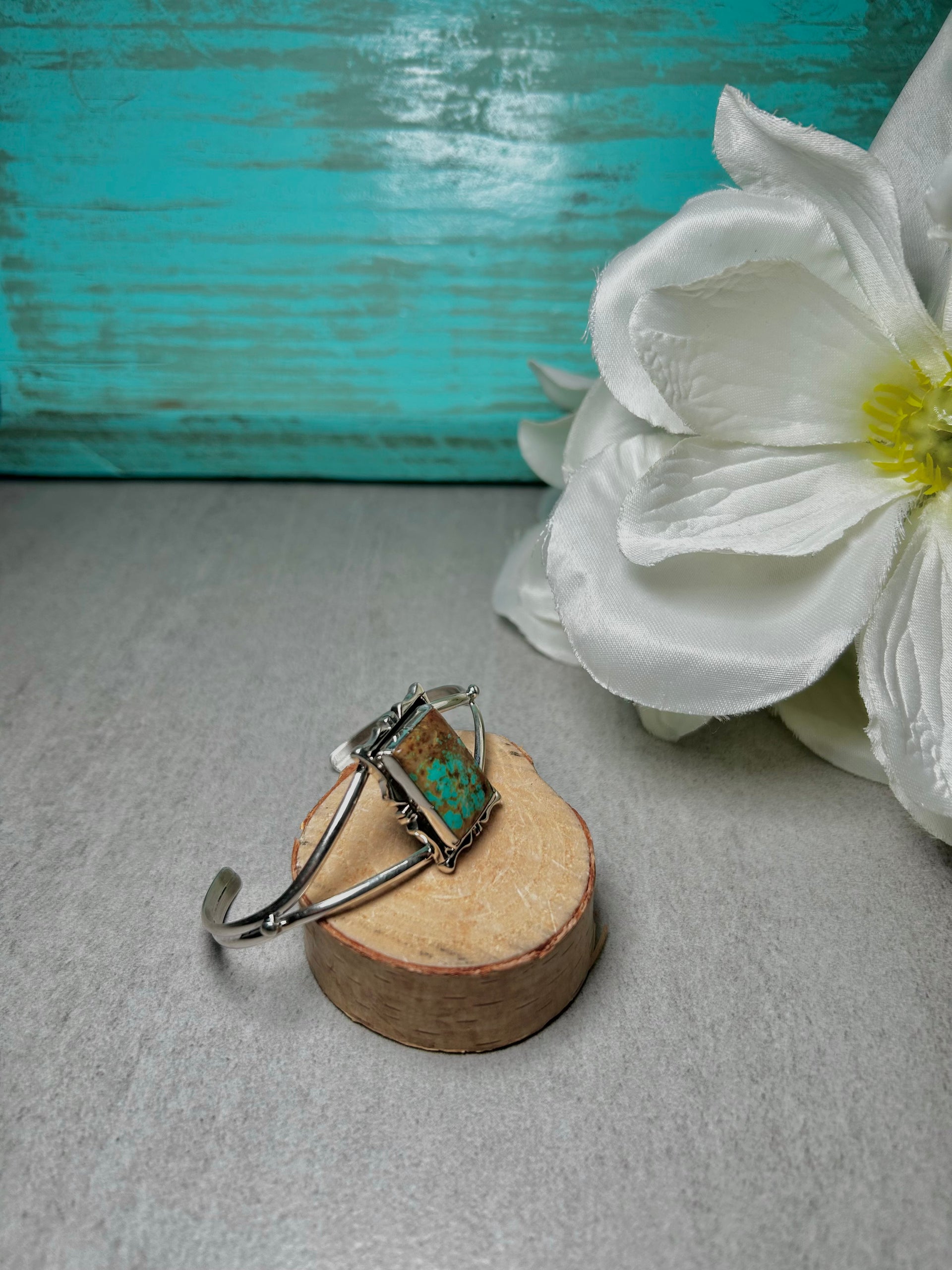 Rita Lee Kingman Turquoise &  Sterling Silver Cuff Bracelet