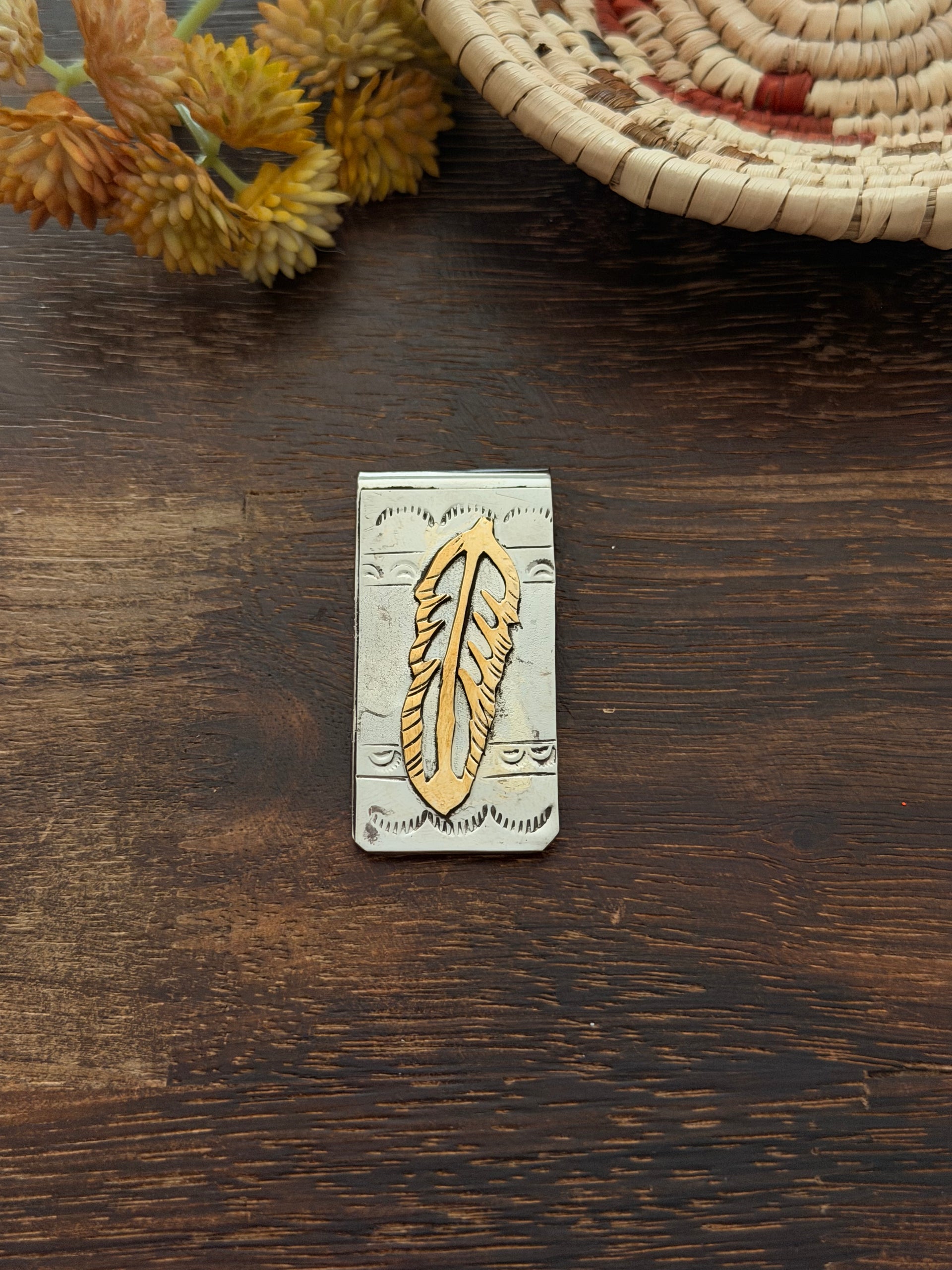 Navajo Made Sterling Silver Money Clip