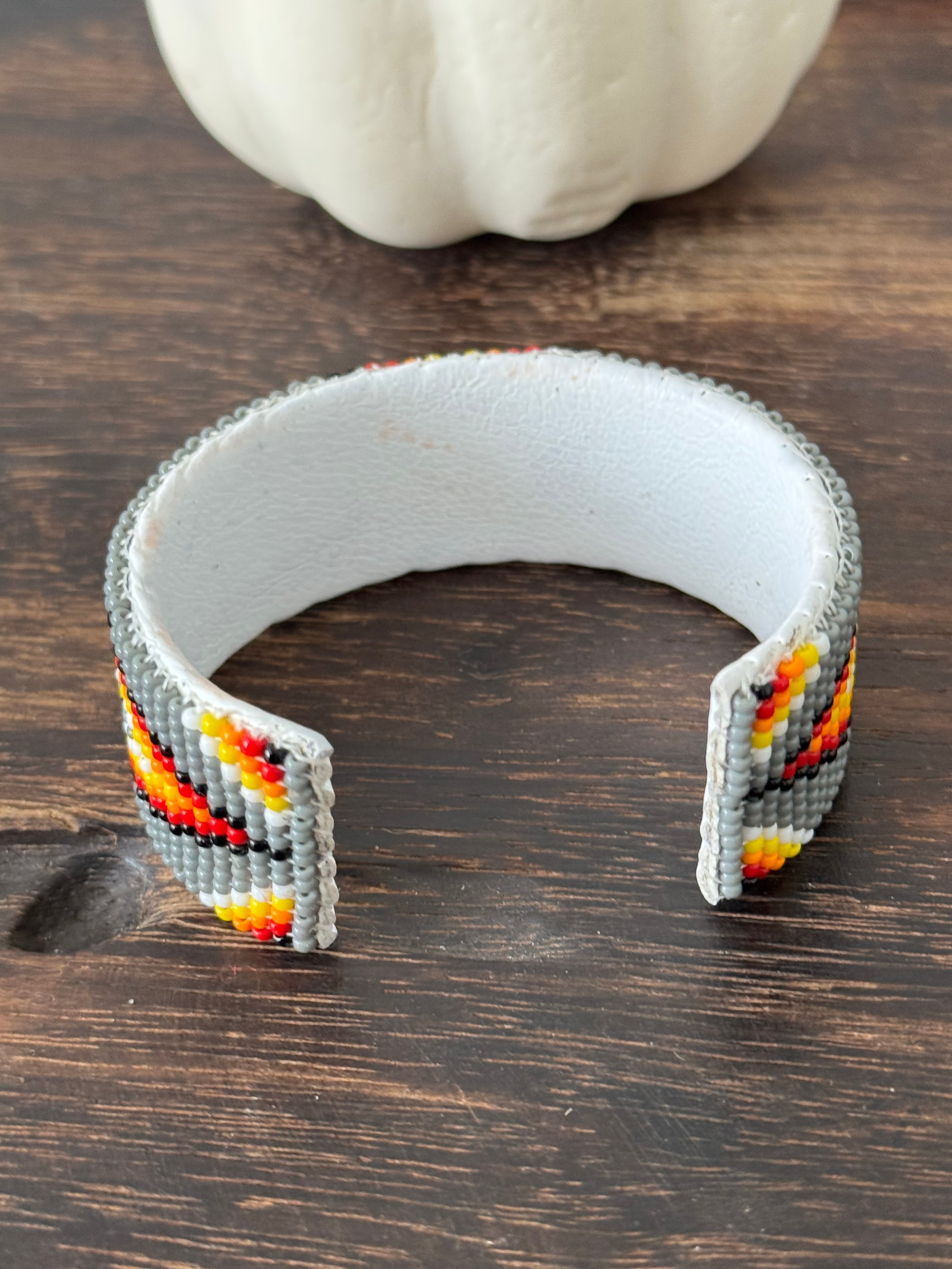 Navajo Made Beaded Bracelet Cuff