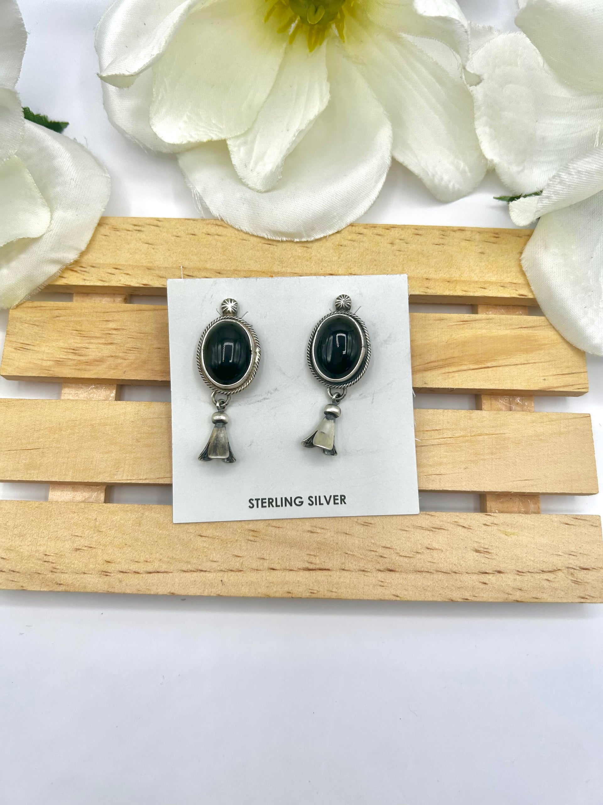 Jameson Garcia Onyx & Sterling Silver Post Earrings