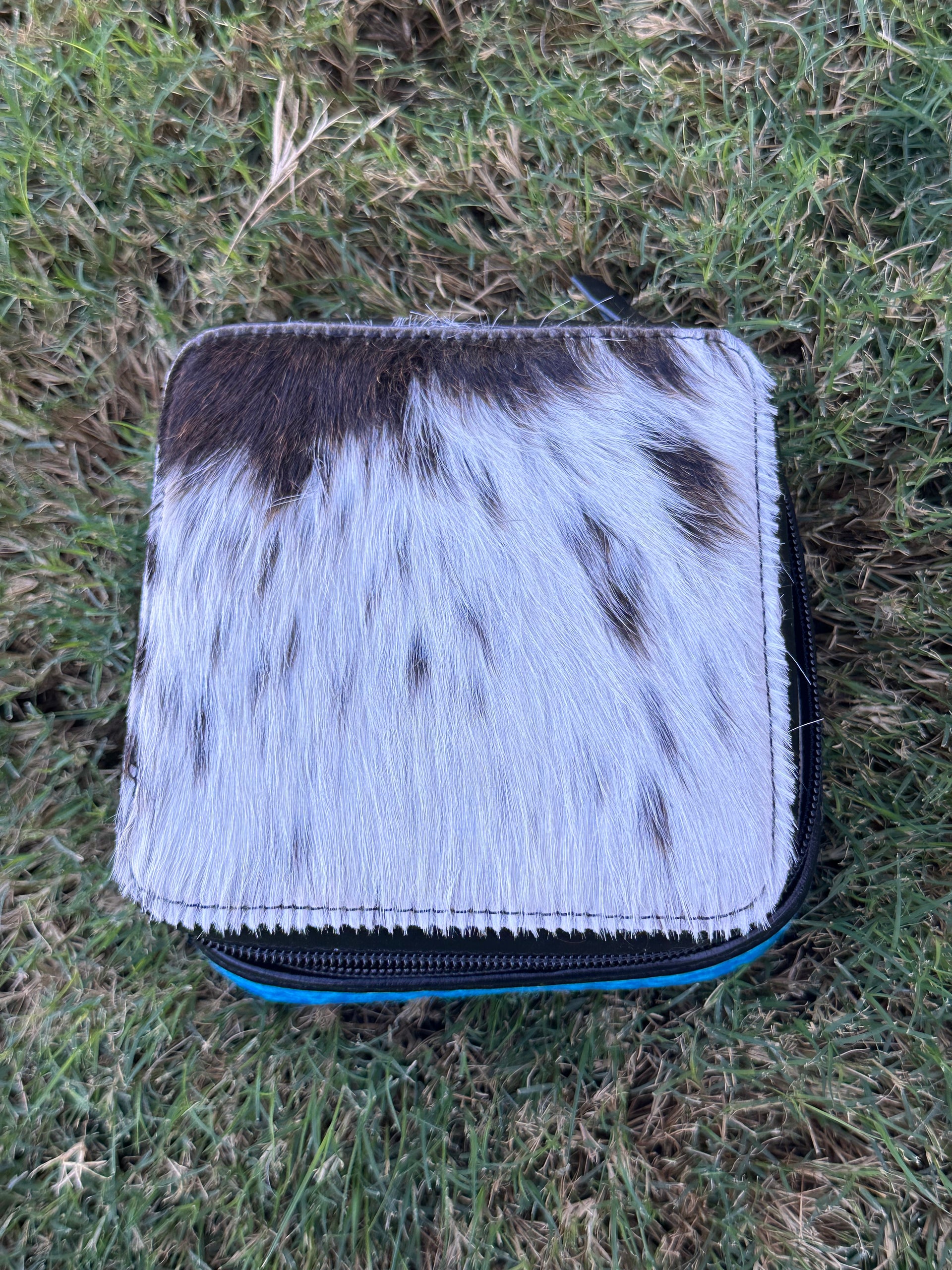 Genuine Leather Cowhide Jewelry Box