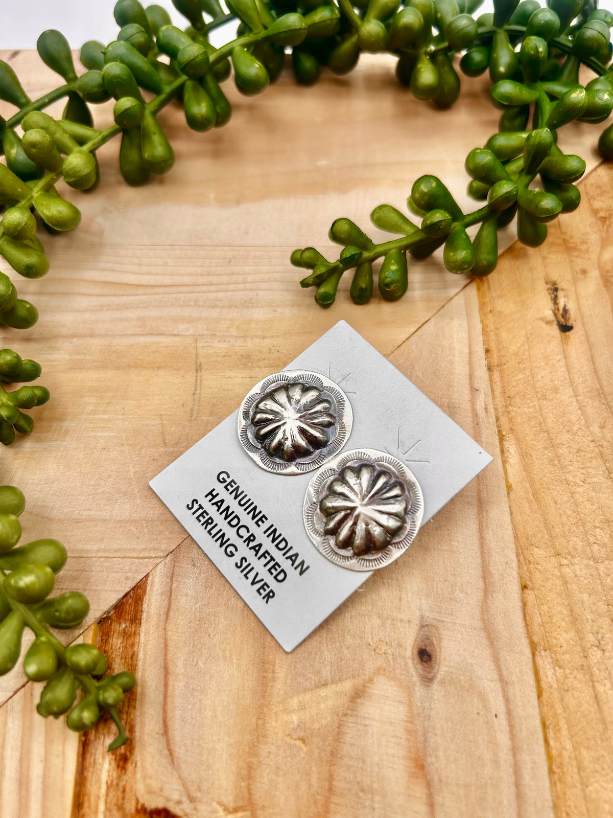 Joan Begay Sterling Silver Post Earrings