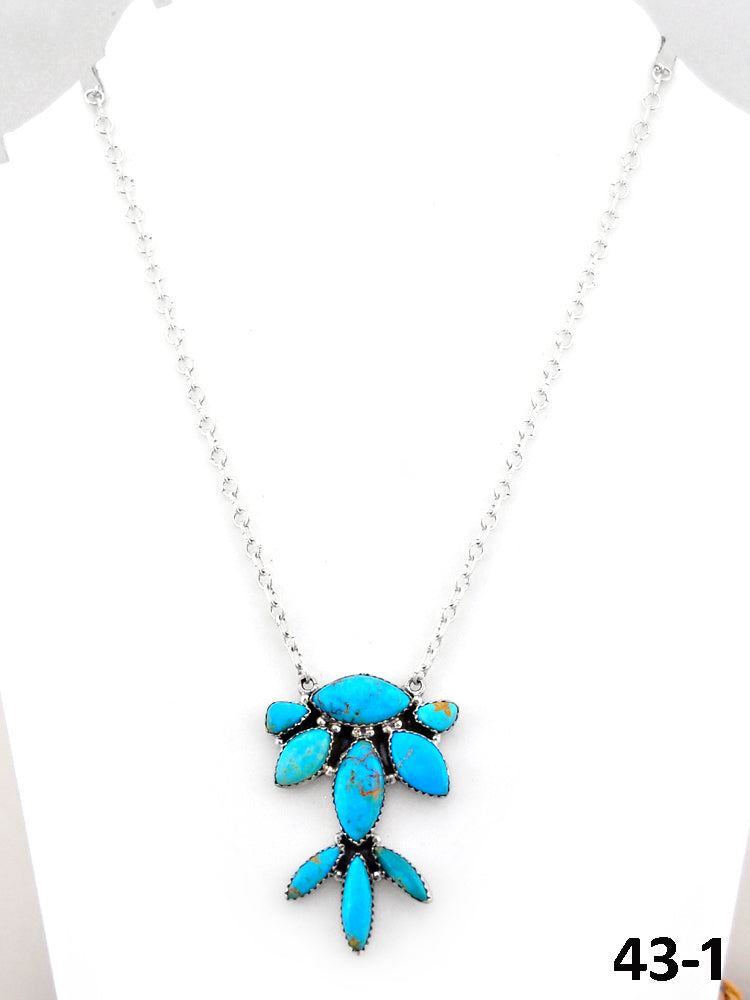 Southwest Handmade Santa Maria & Sterling Silver Necklace