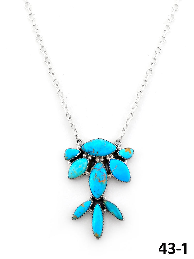 Southwest Handmade Santa Maria & Sterling Silver Necklace
