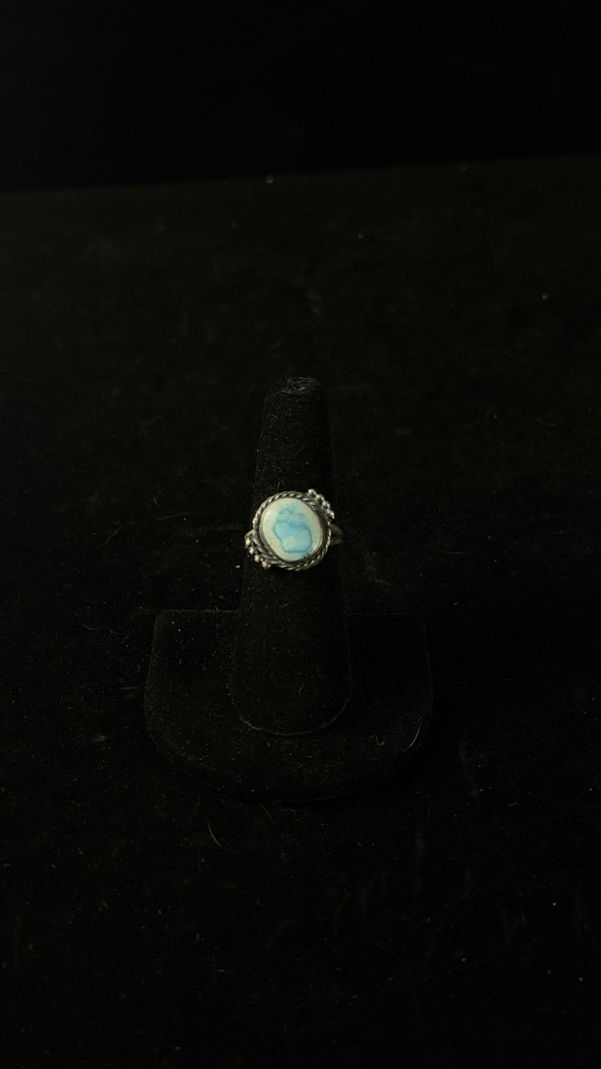 Navajo Made Golden Hill Turquoise & Sterling Silver Ring Size 6.5
