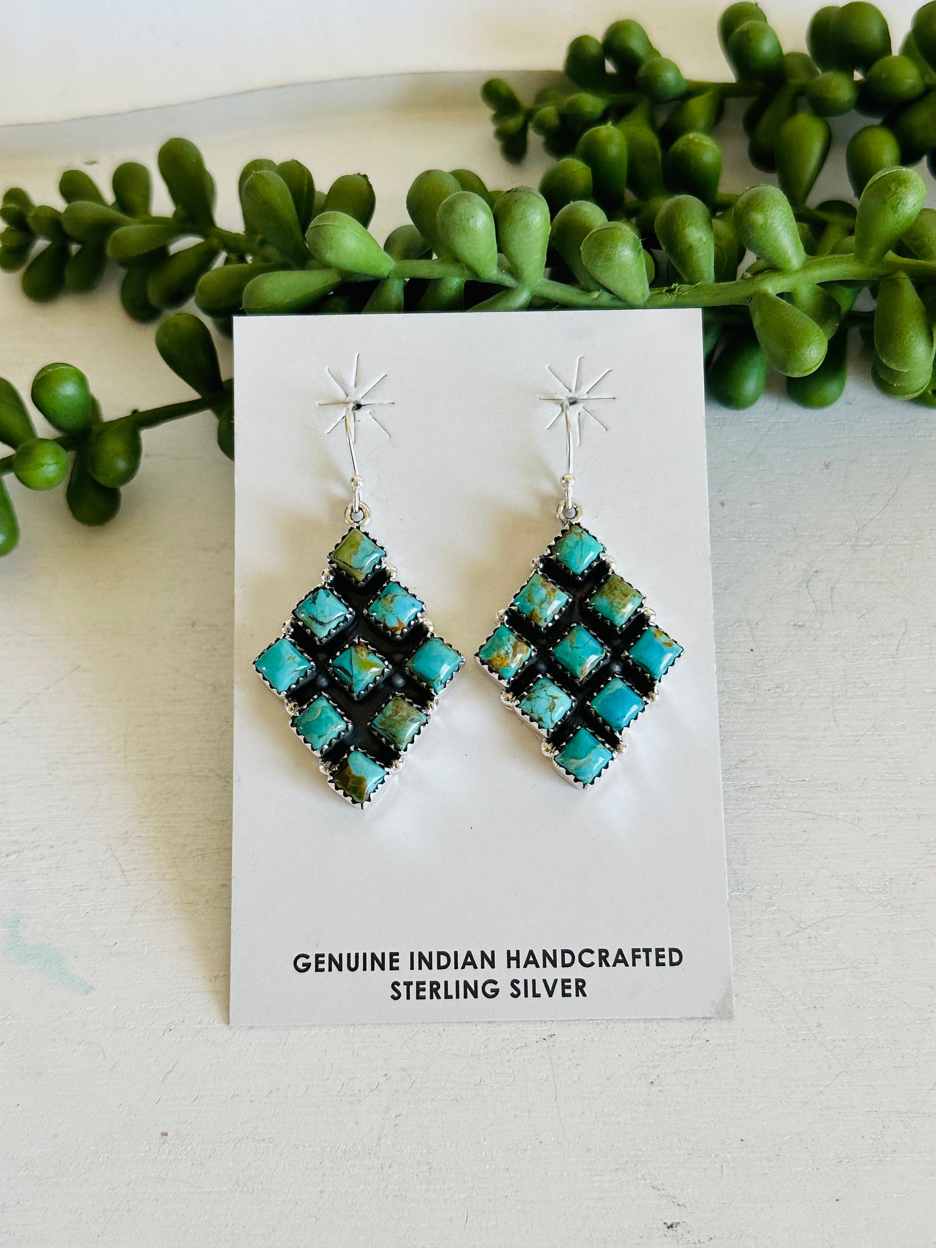 TTD “The Teagan” Kingman Turquoise & Sterling Silver Earrings