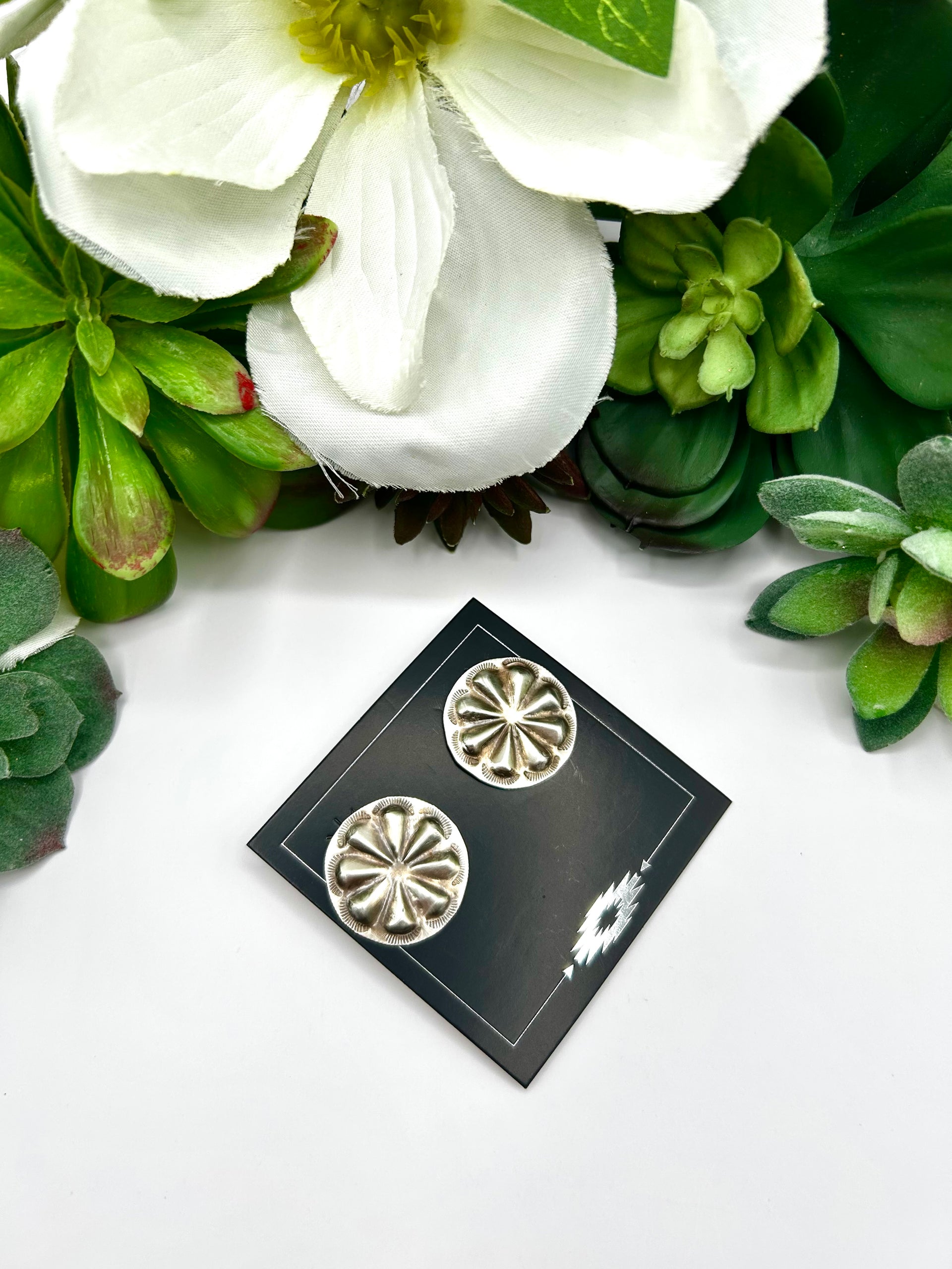 Joan Begay Sterling Silver Post Earrings