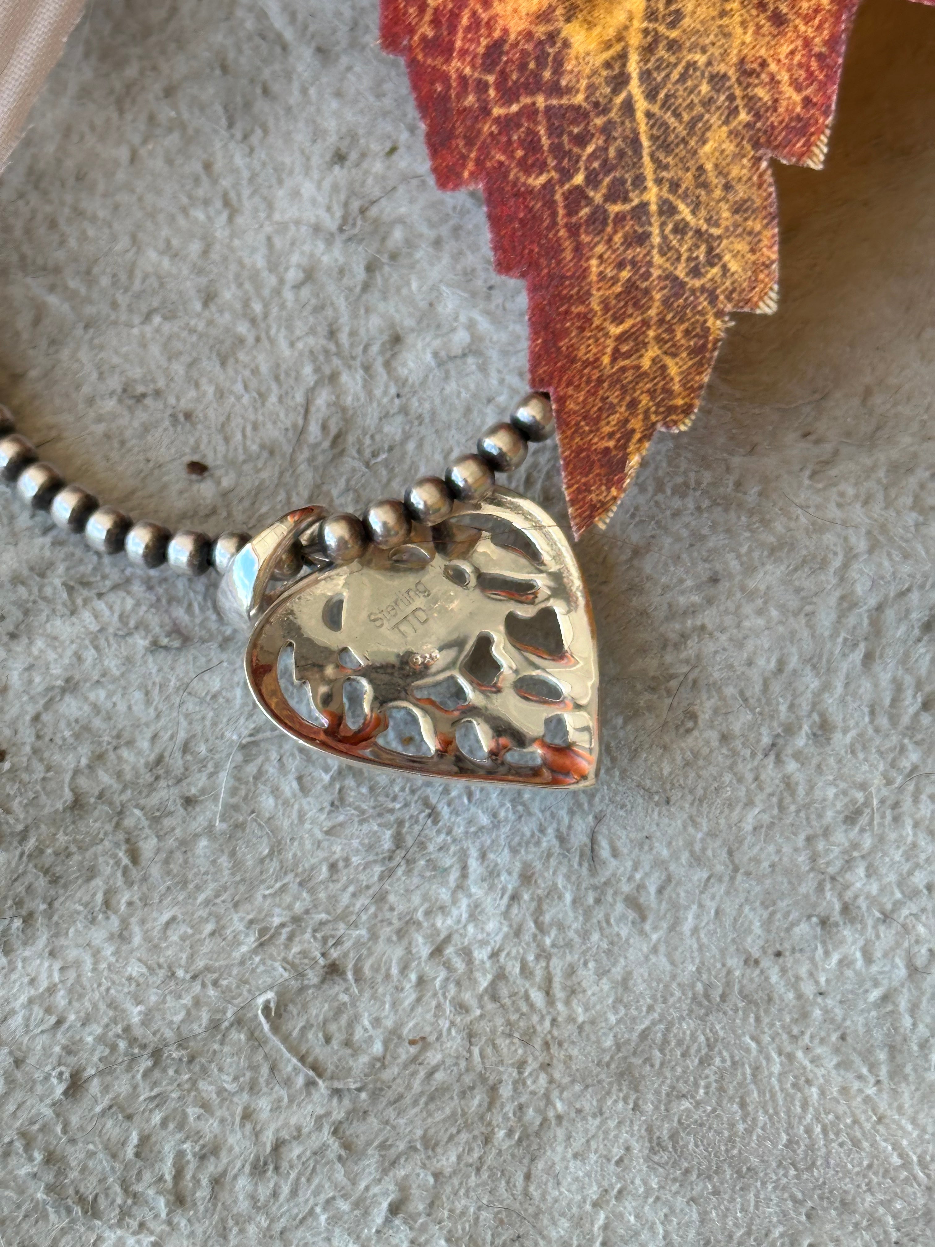 Southwest Handmade Opal & Sterling Silver Pendant
