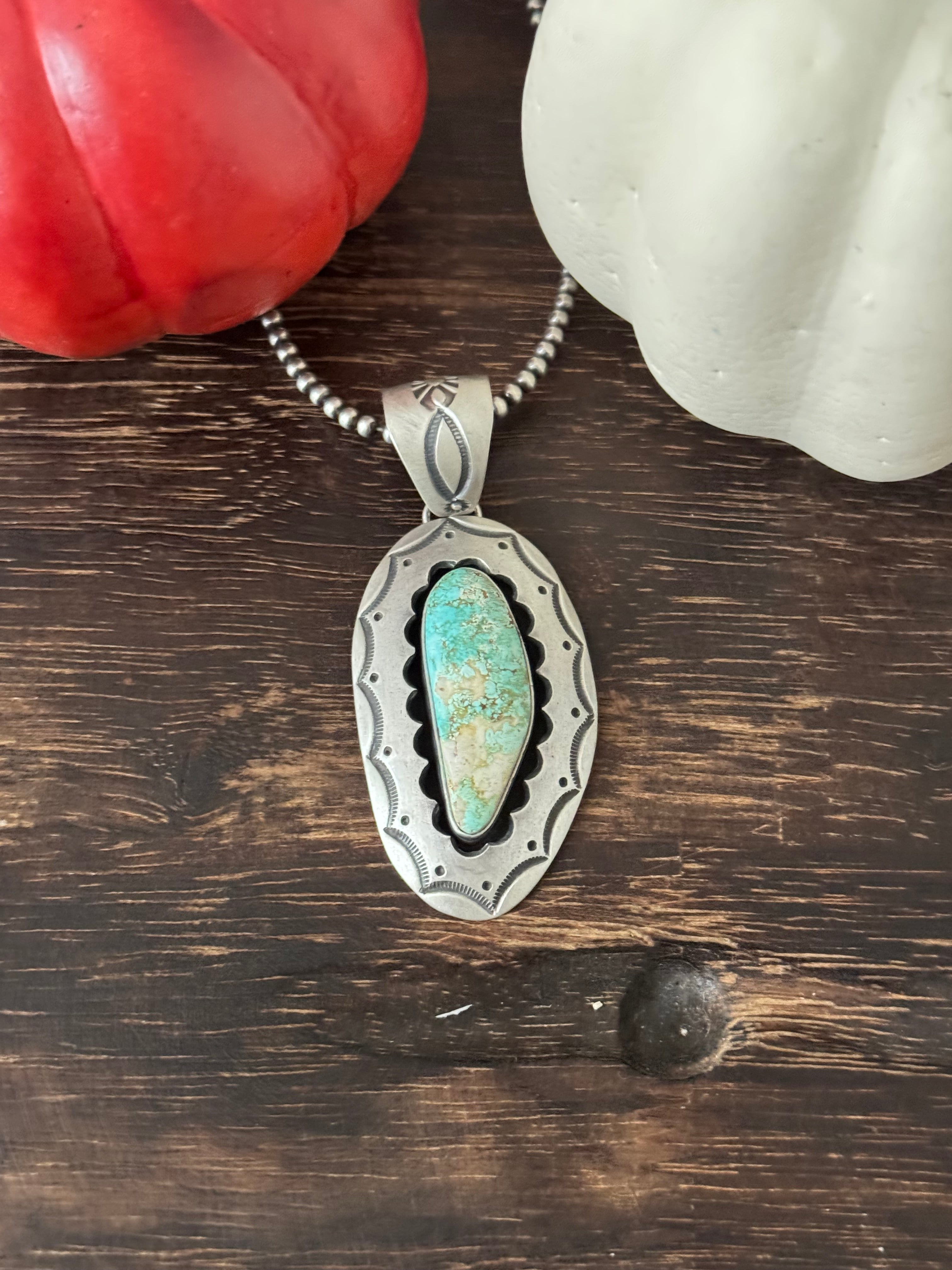 Roland Tom Royston Turquoise & Sterling Silver Pendant