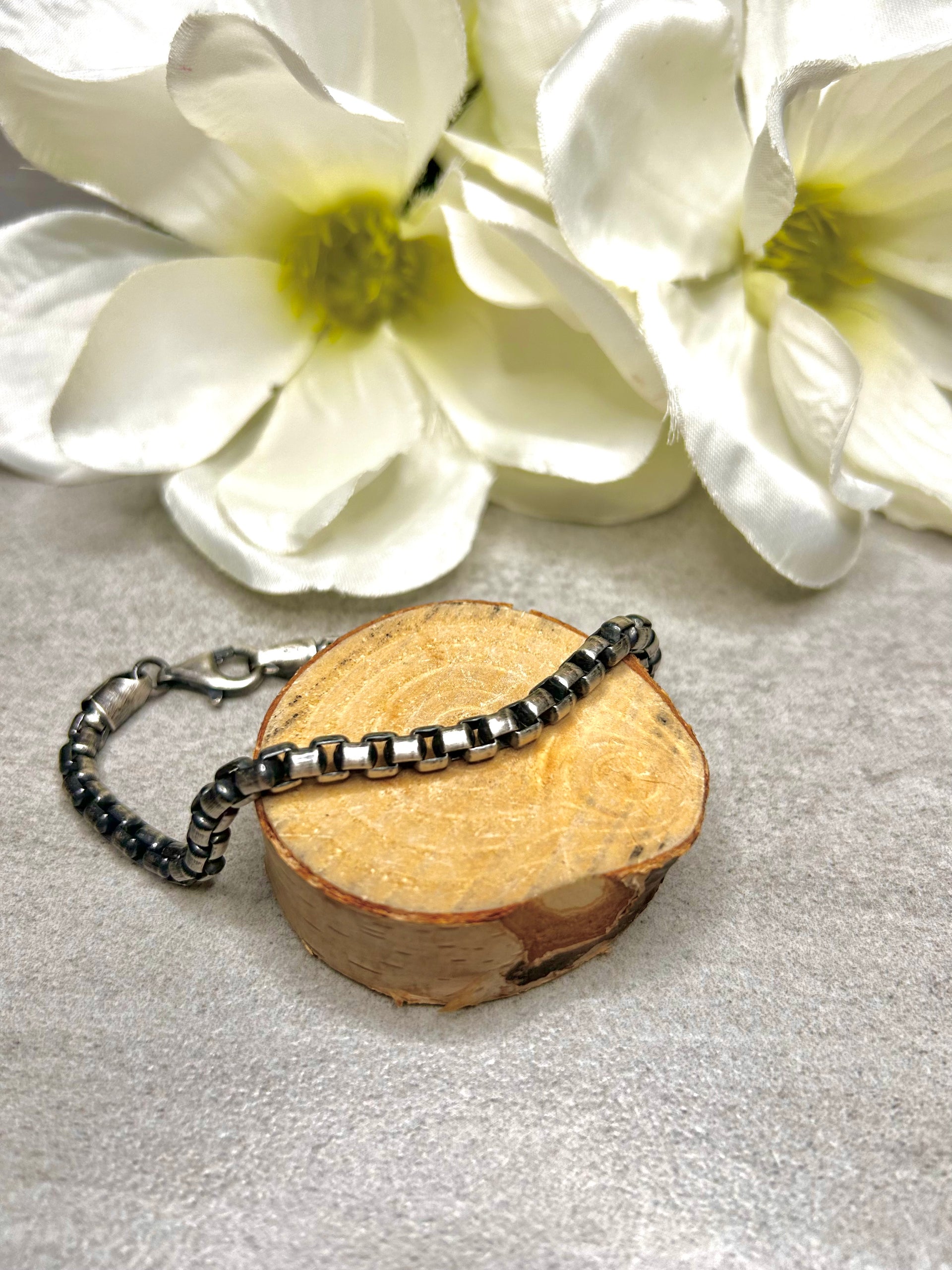 Navajo Made Sterling Silver Link Bracelet