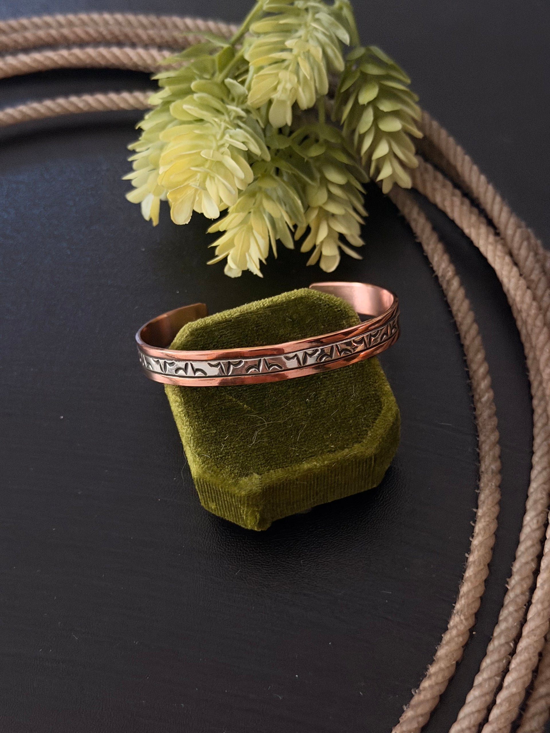 Wylie Secatero Copper & Sterling Silver Cuff Bracelet