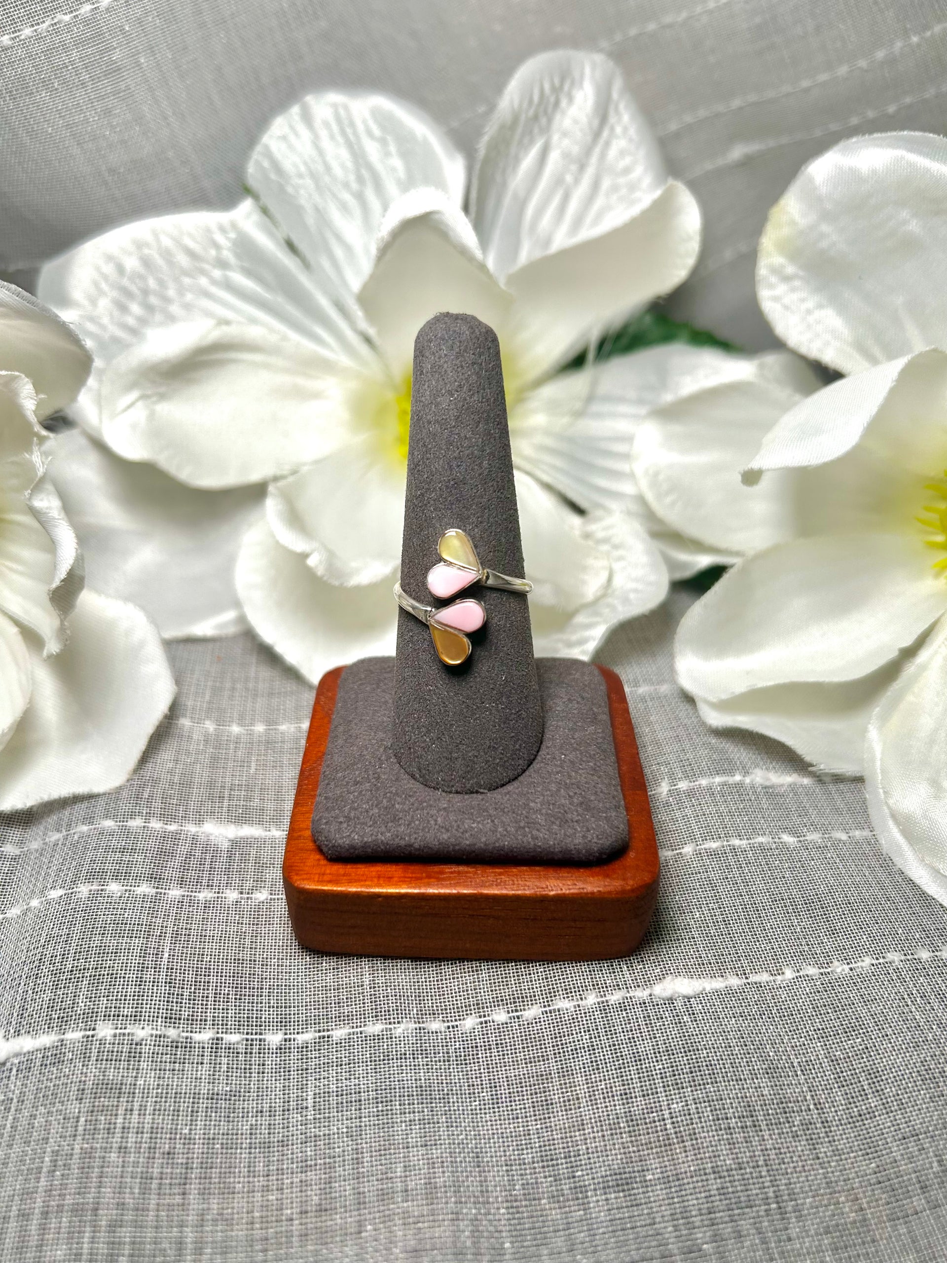 Zuni Multi Stone & Sterling Silver Adjustable Ring