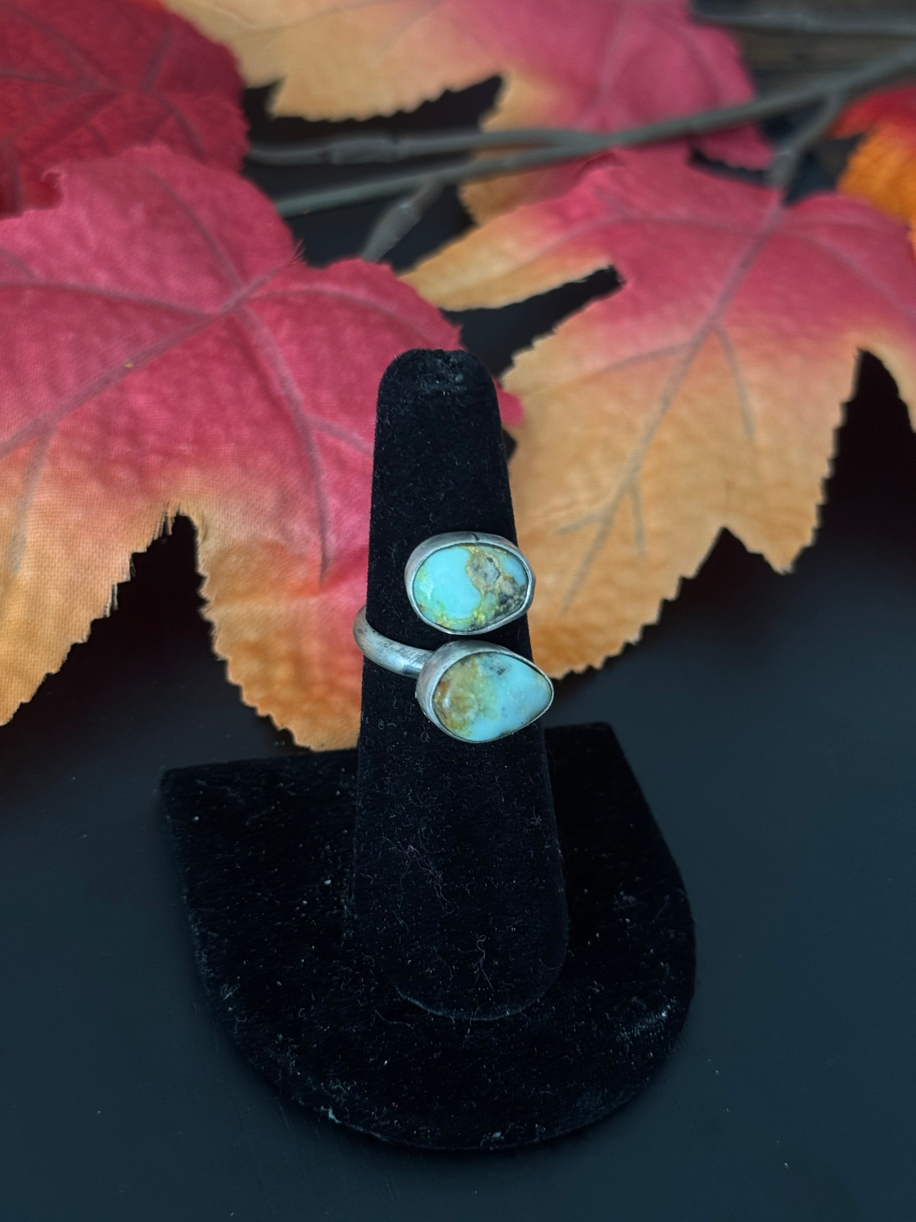 Ester Sam Palomino Variscite & Sterling Silver Adjustable Ring