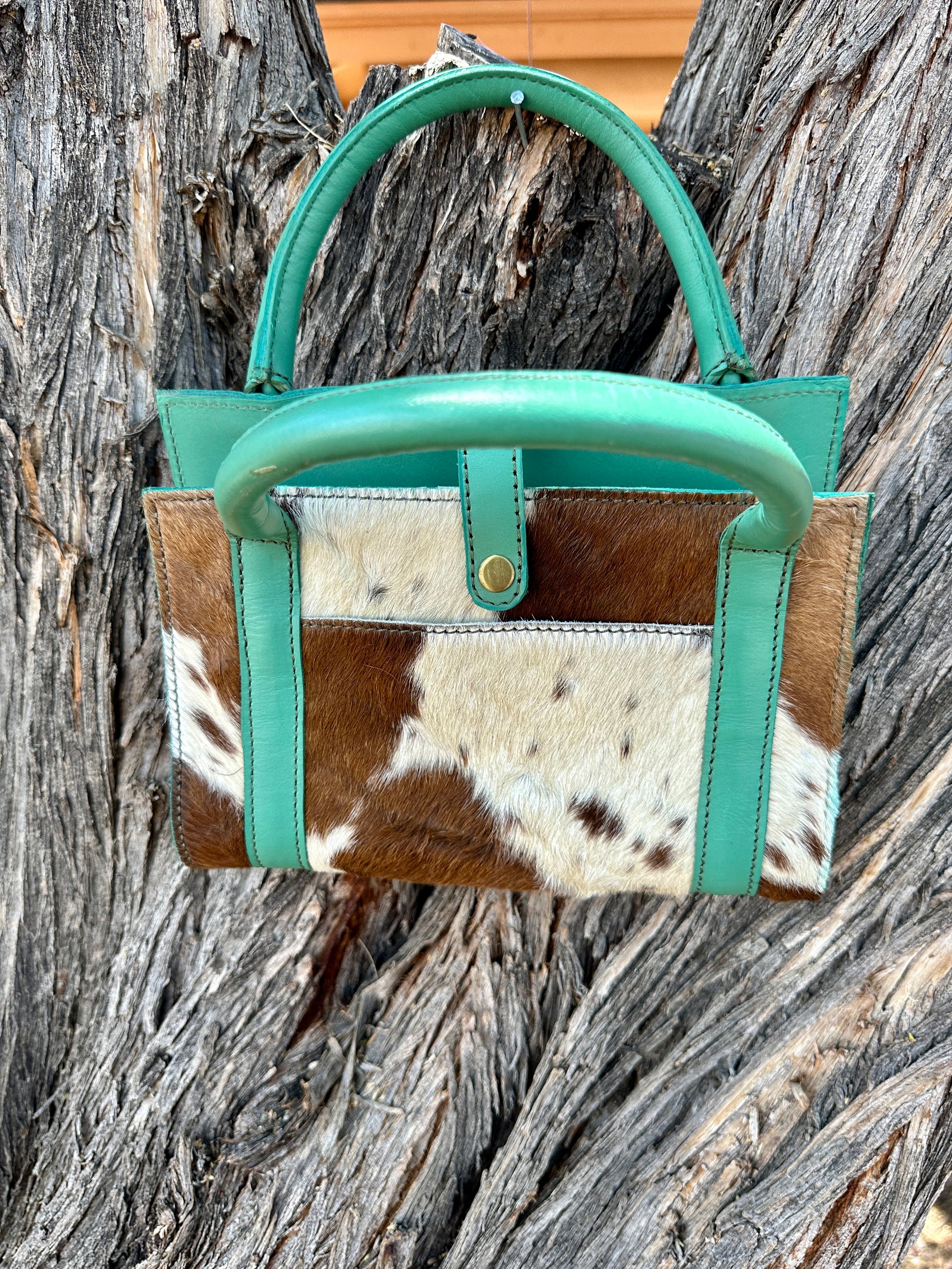 Genuine Tooled Leather & Cowhide Book Cover