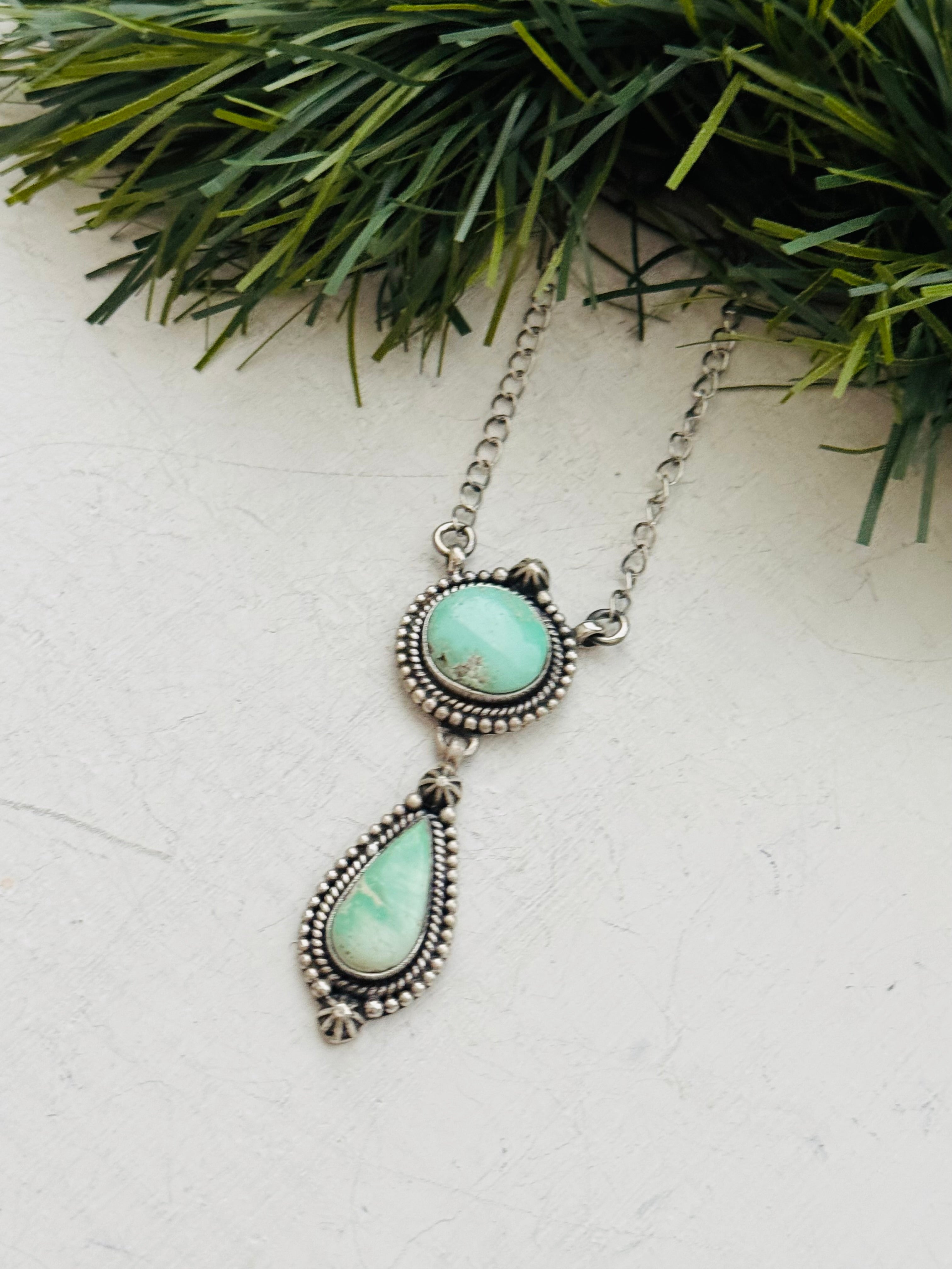 Southwest Handmade Royston Turquoise & Sterling Silver Necklace