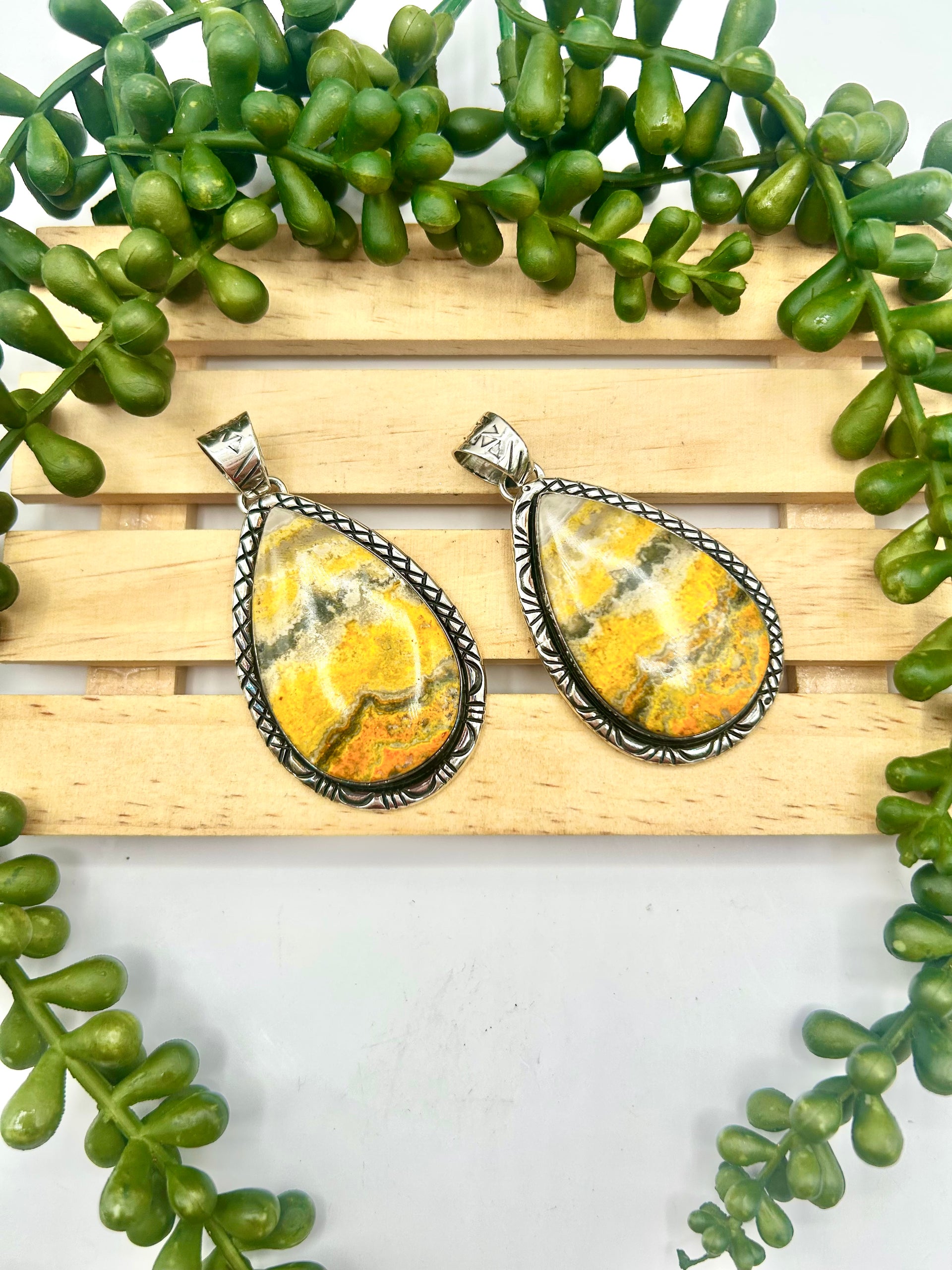Navajo Made Bb Agate & Sterling Silver Pendant