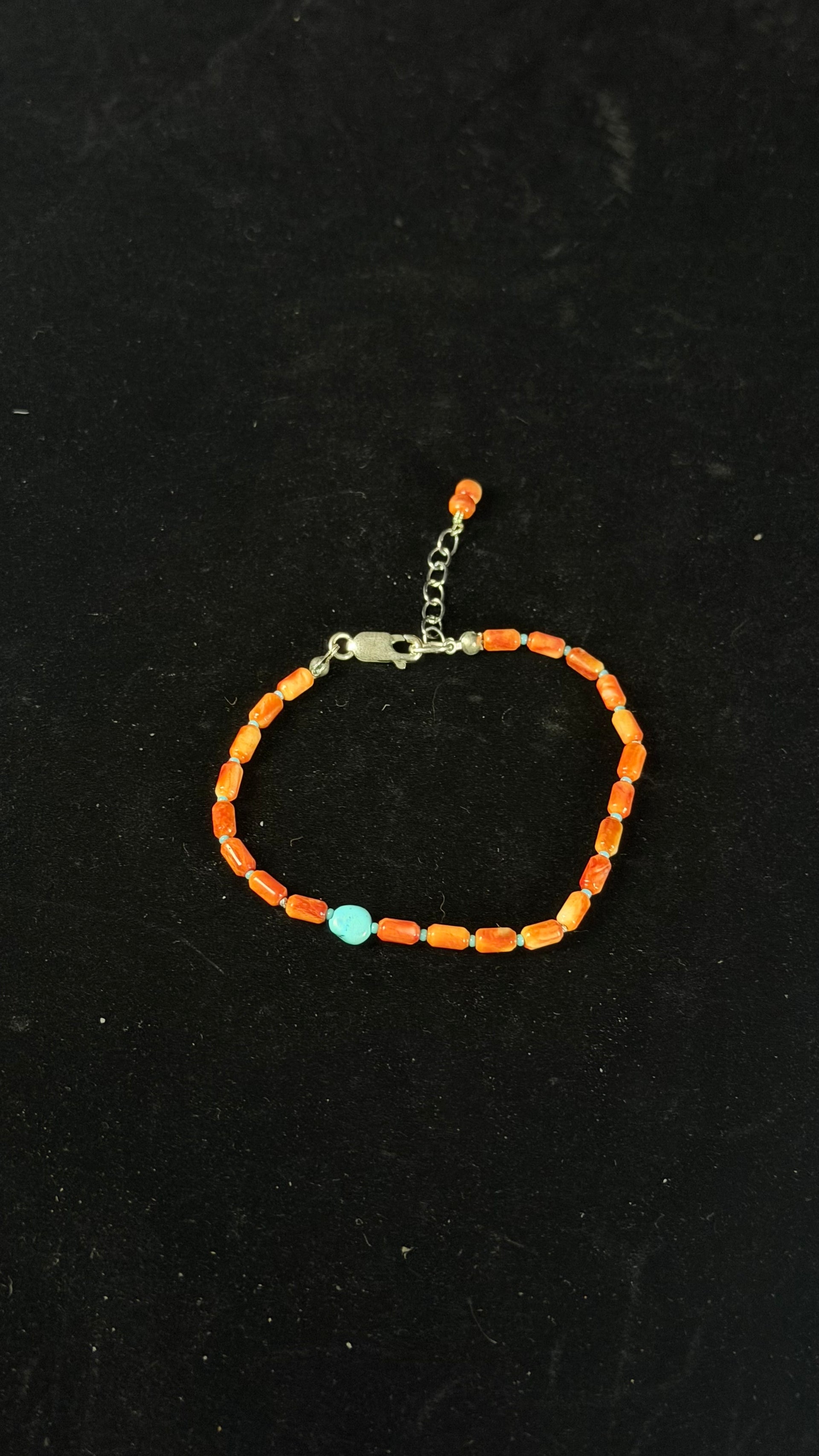 Mary Salazar Multi Stone & Sterling Silver Beaded Bracelet