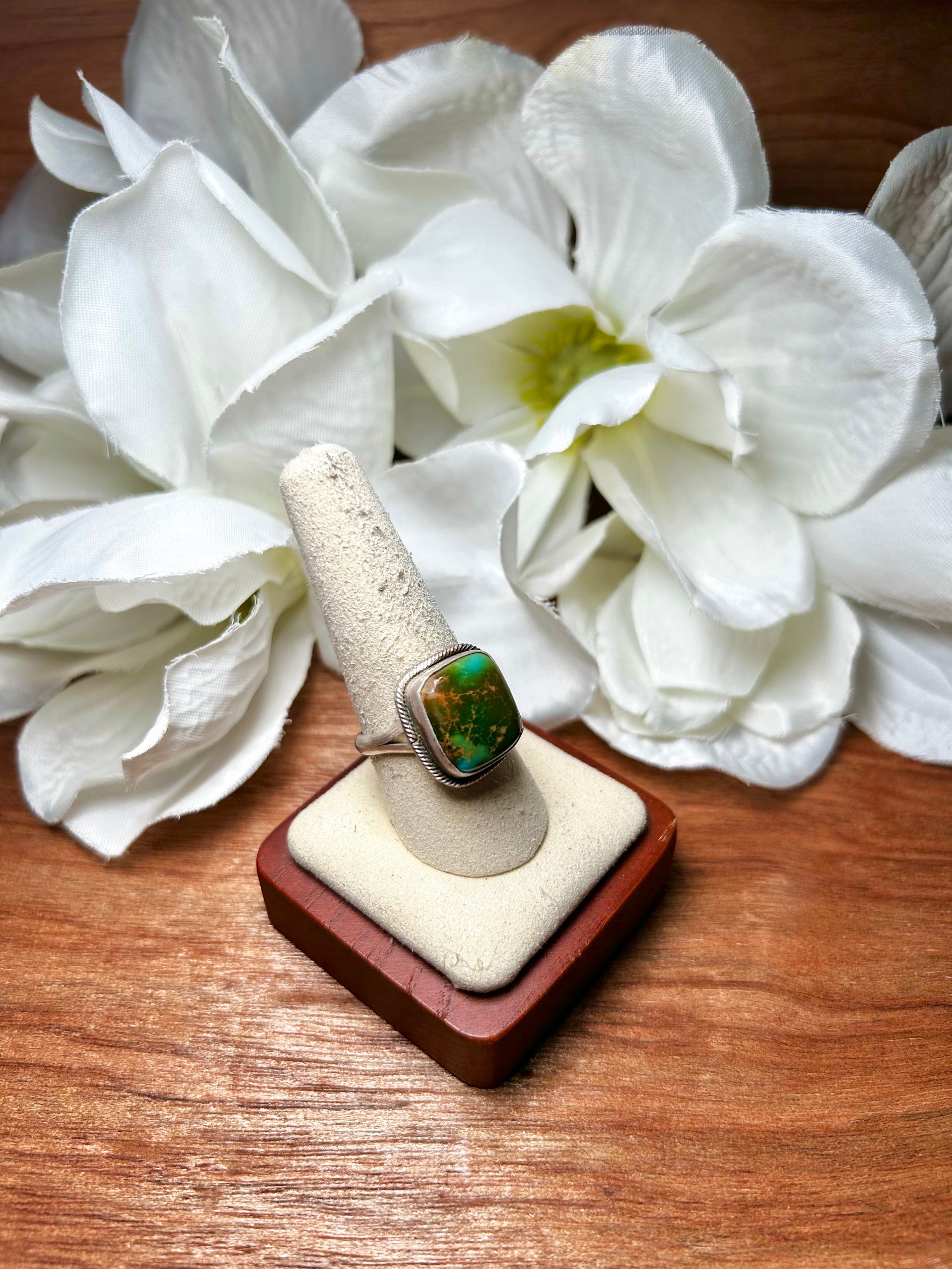 Eli Skeets Royston & Sterling Silver Cluster Adjustable Ring