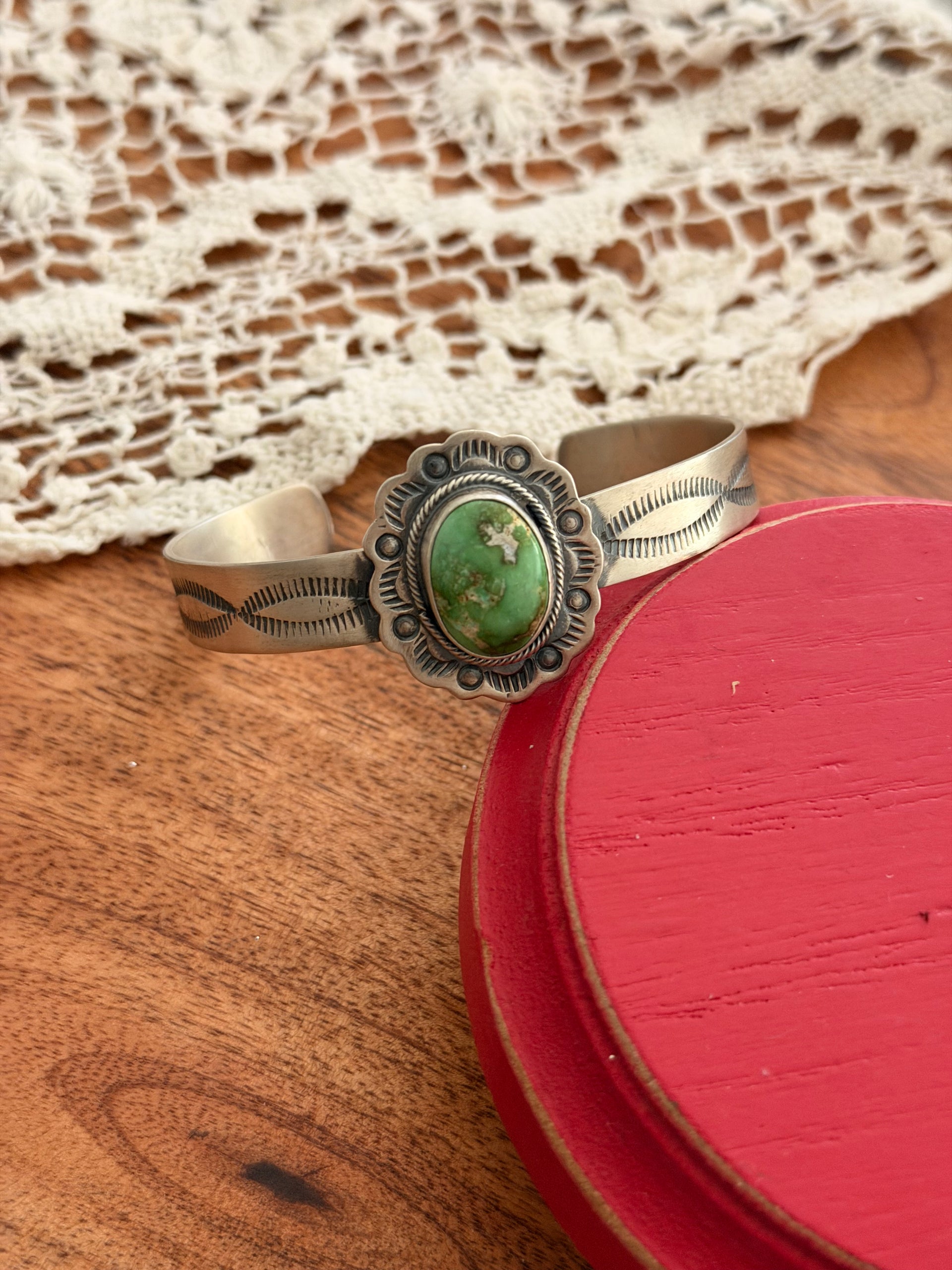 Danny Henio Sonoran Gold Turquoise & Sterling Silver Cuff Bracelet
