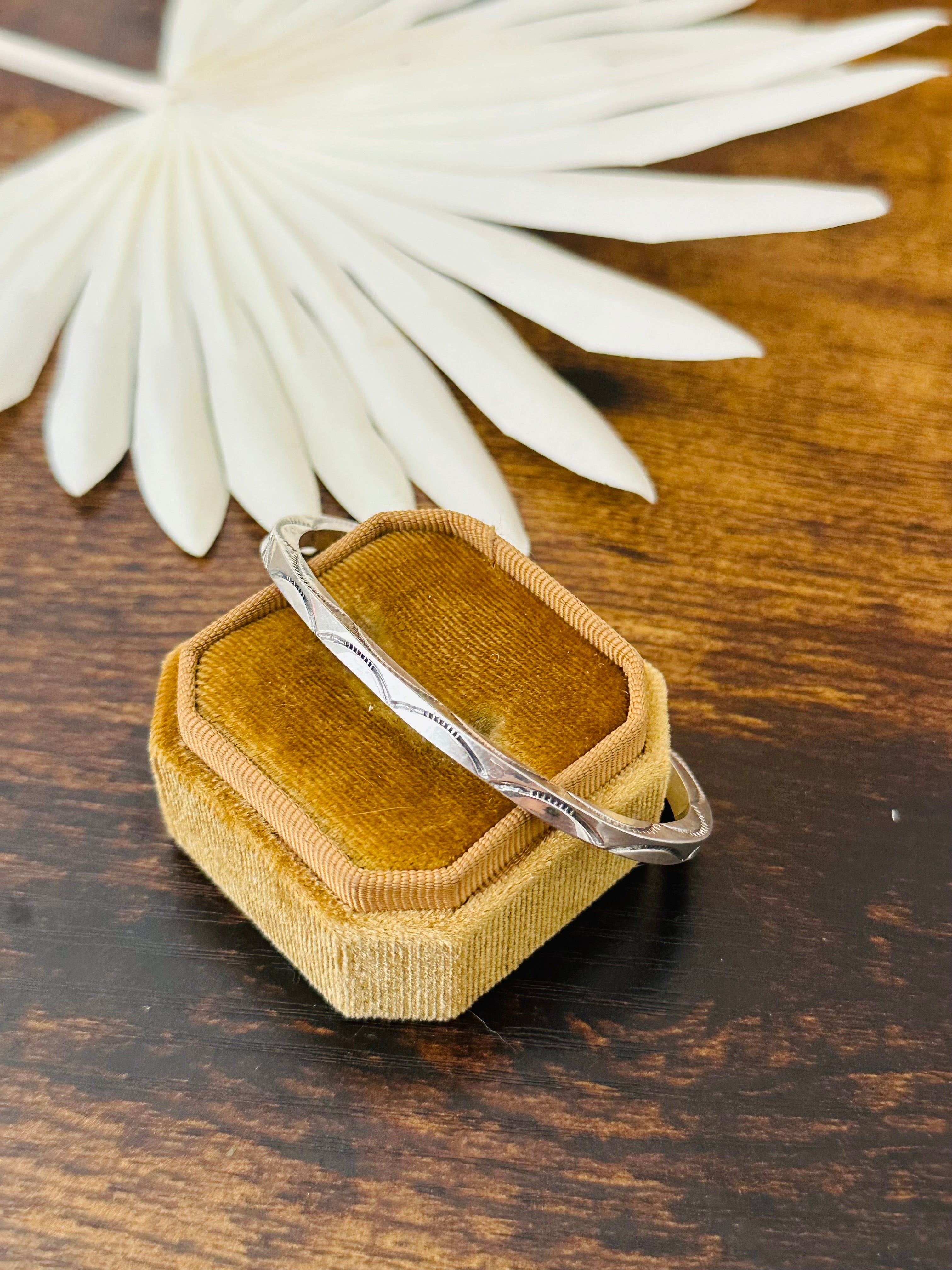 Navajo Made Sterling Silver Cuff Bracelet