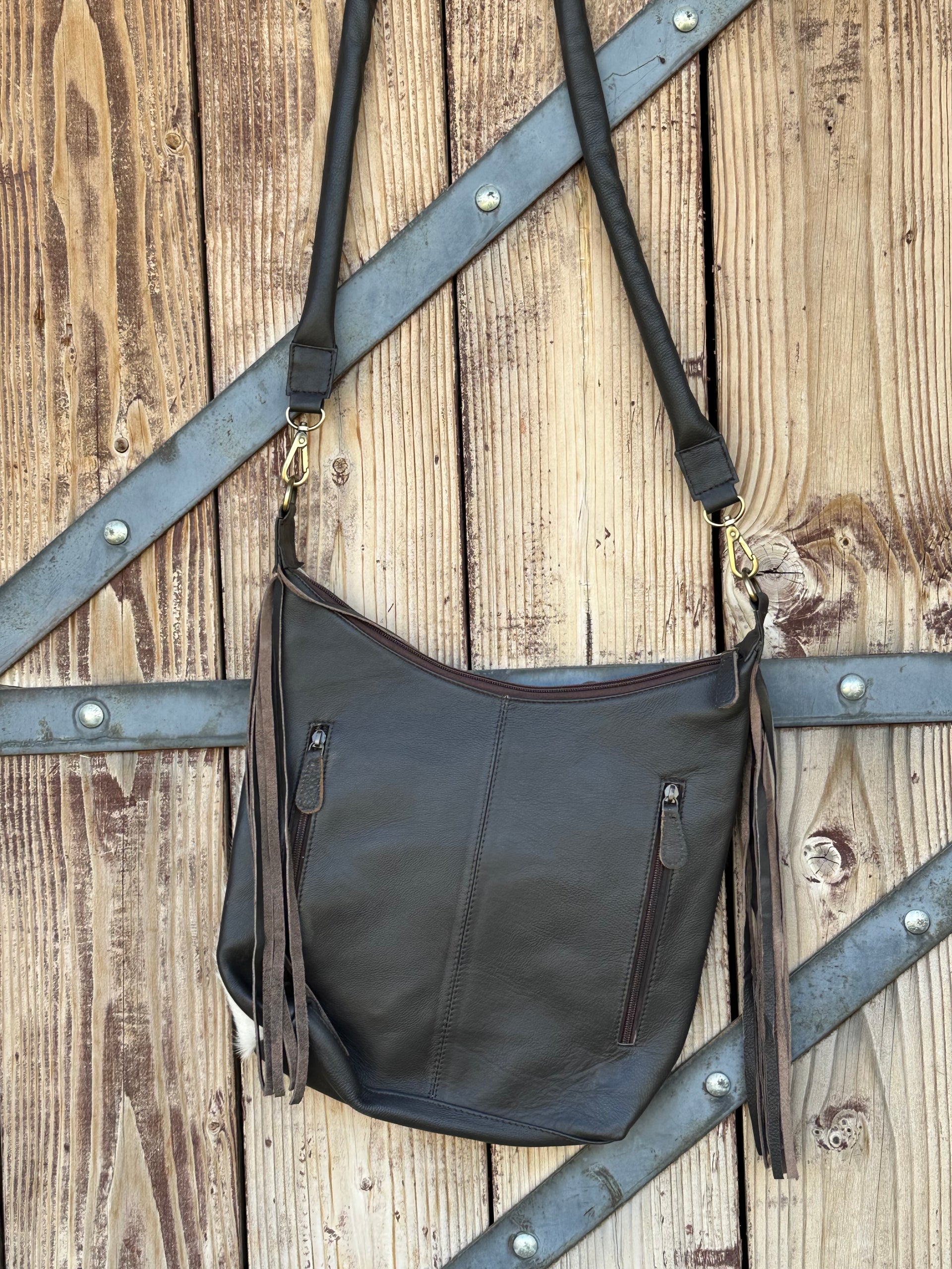 Genuine Tooled Leather Cowhide Purse