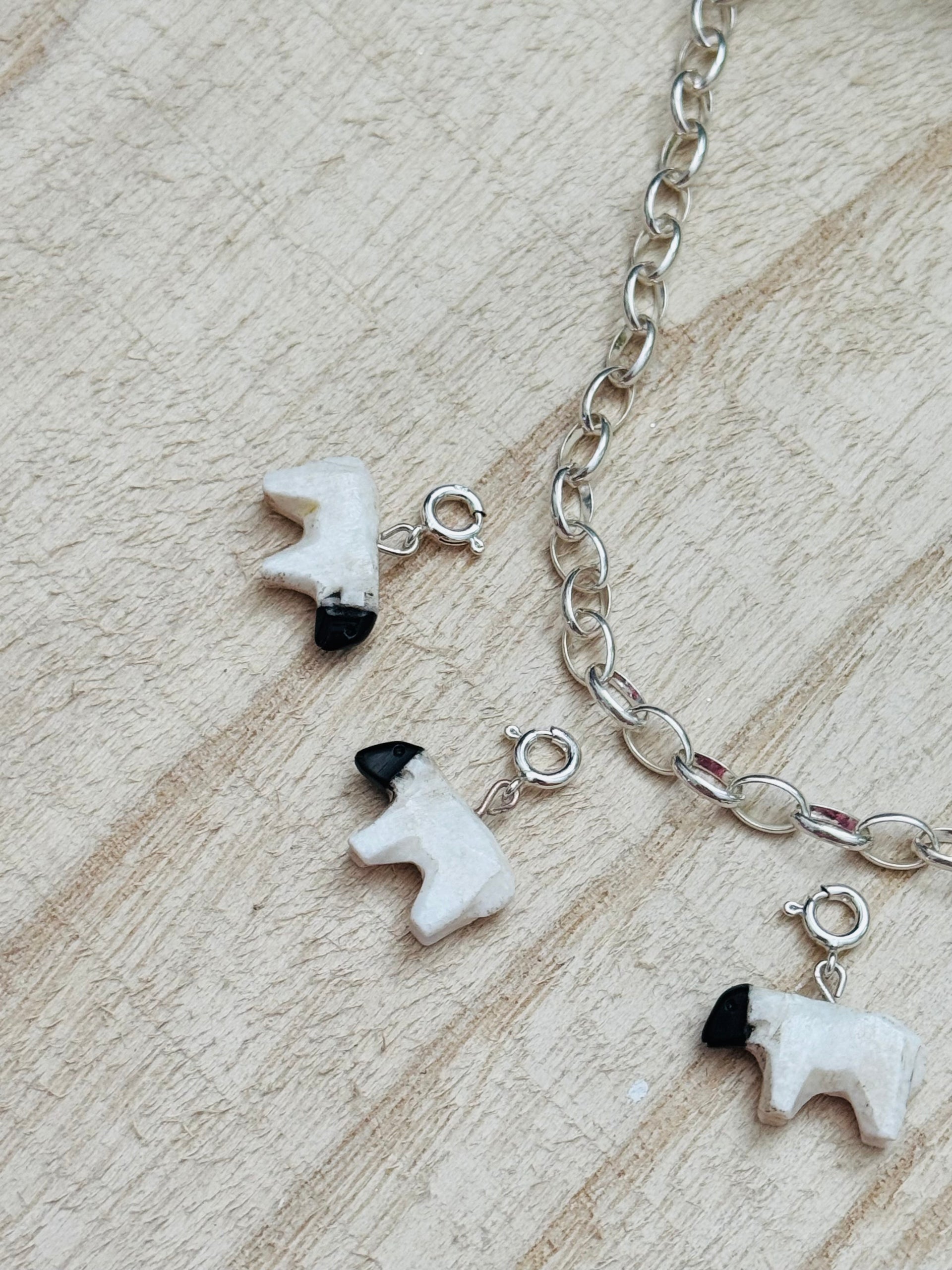 Navajo Made Sterling Silver Lamb Charms