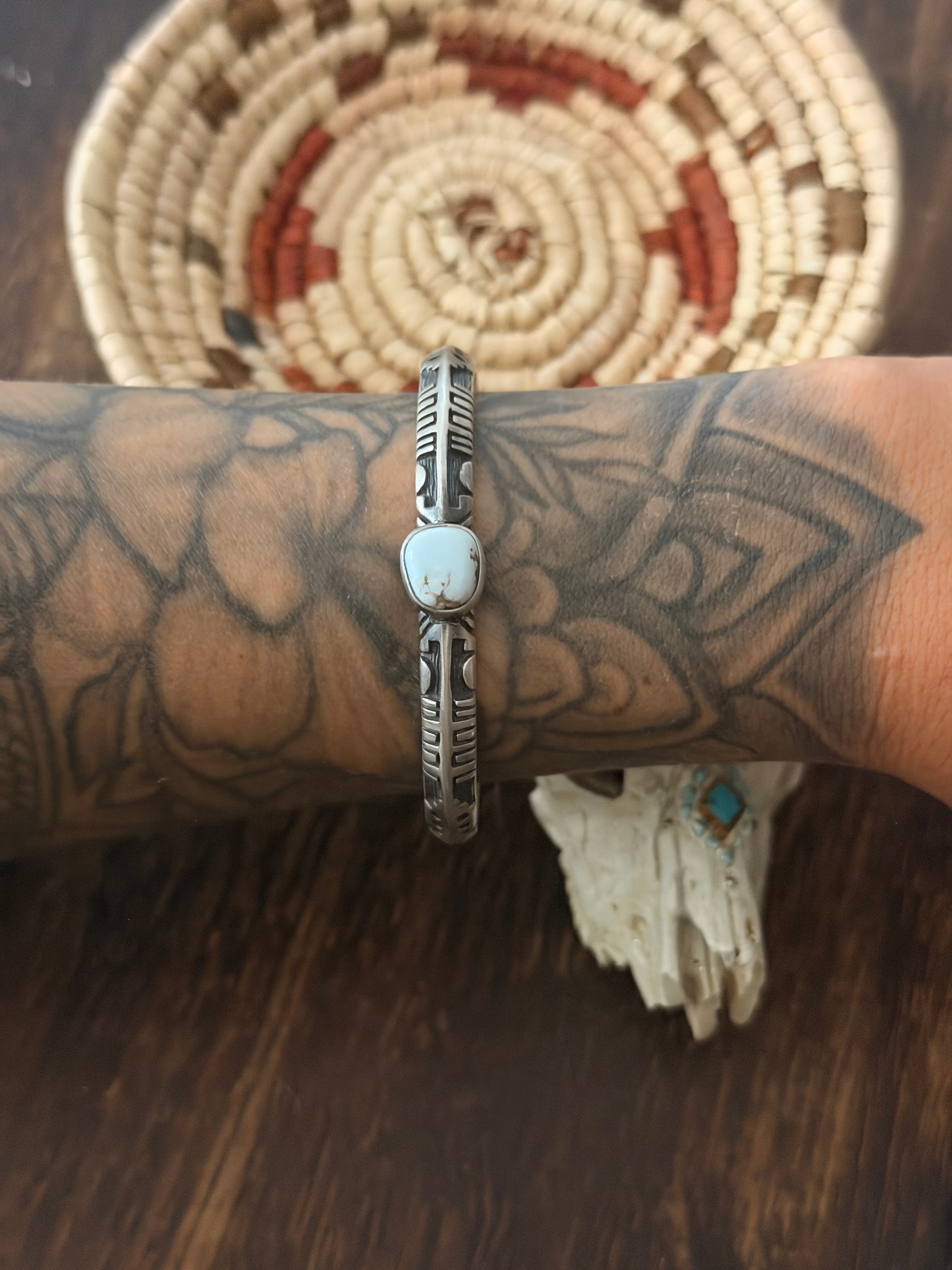 Benson Shorty Dry Creek Turquoise & Sterling Silver Cuff Bracelet
